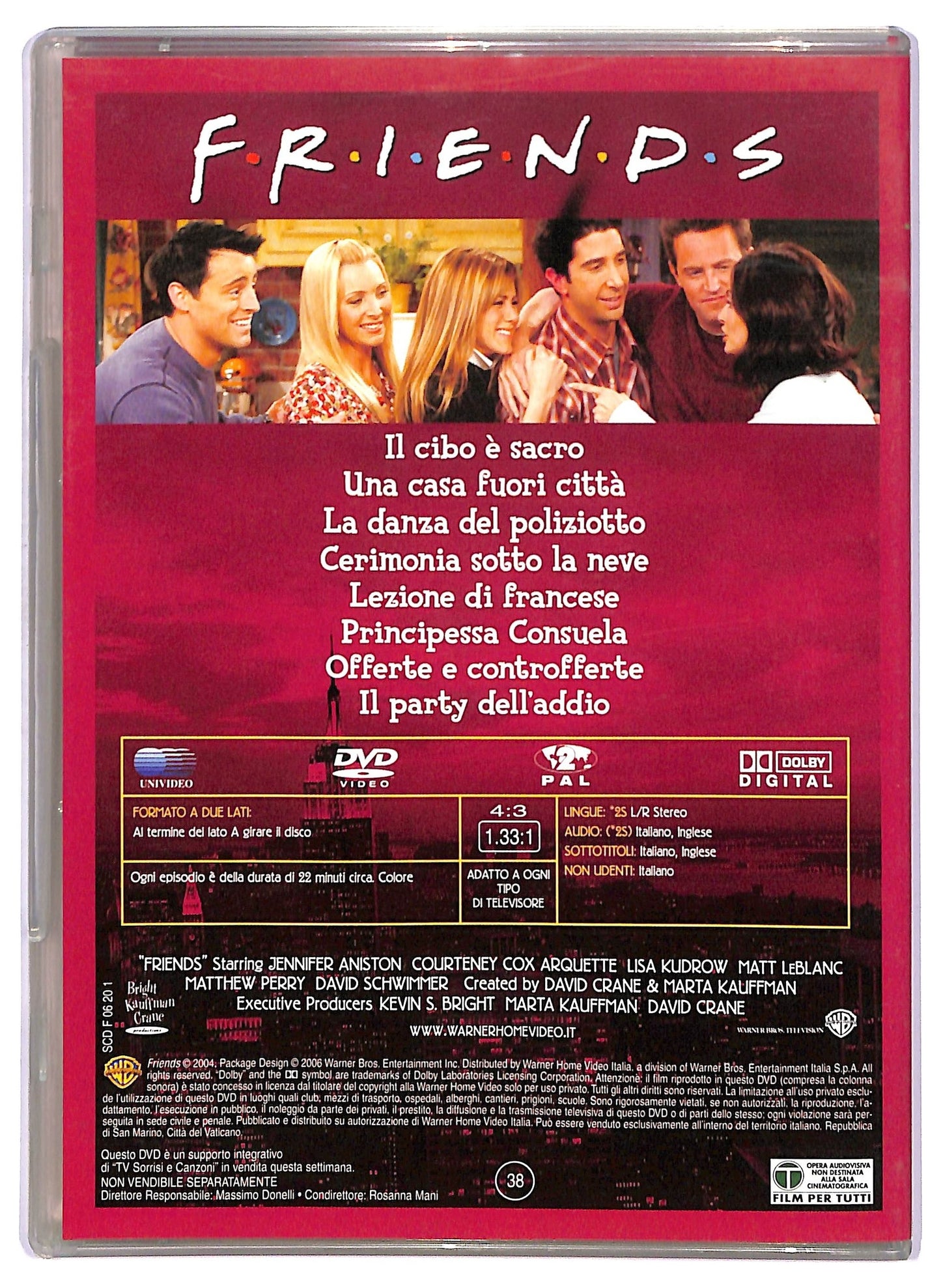 EBOND Friends stagione 10 episodi 9 - 16 EDITORIALE DVD D752027