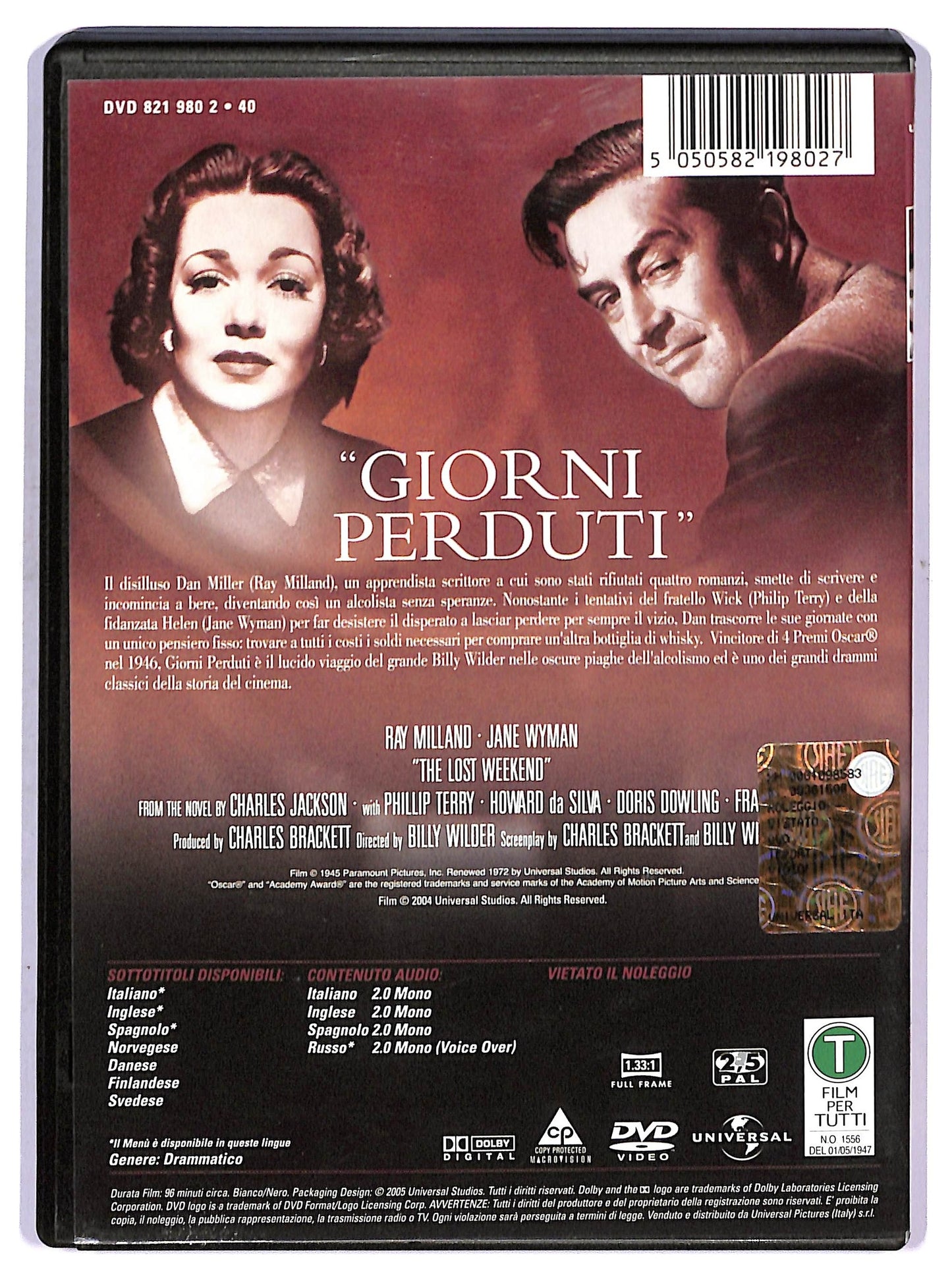 EBOND Giorni perduti DVD D752129