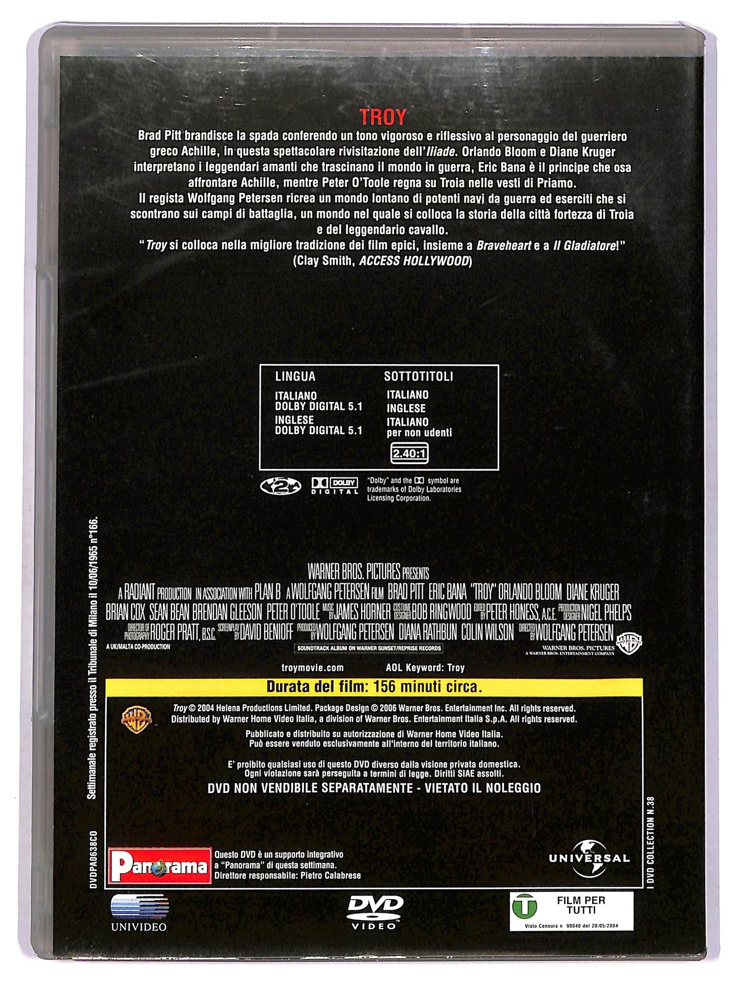 EBOND Troy EDITORIALE DVD D752226