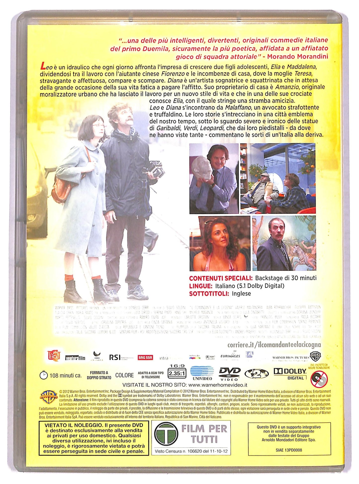 EBOND Il comandante e la cicogna EDITORIALE DVD D752232