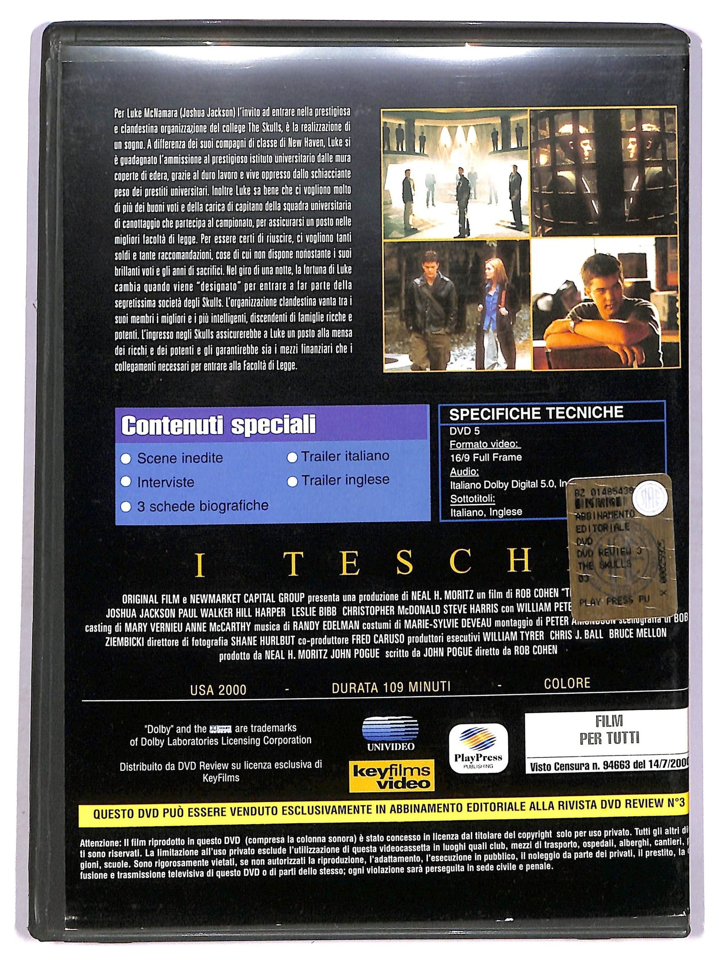 EBOND The Skulls - I teschi EDITORIALE DVD D752246