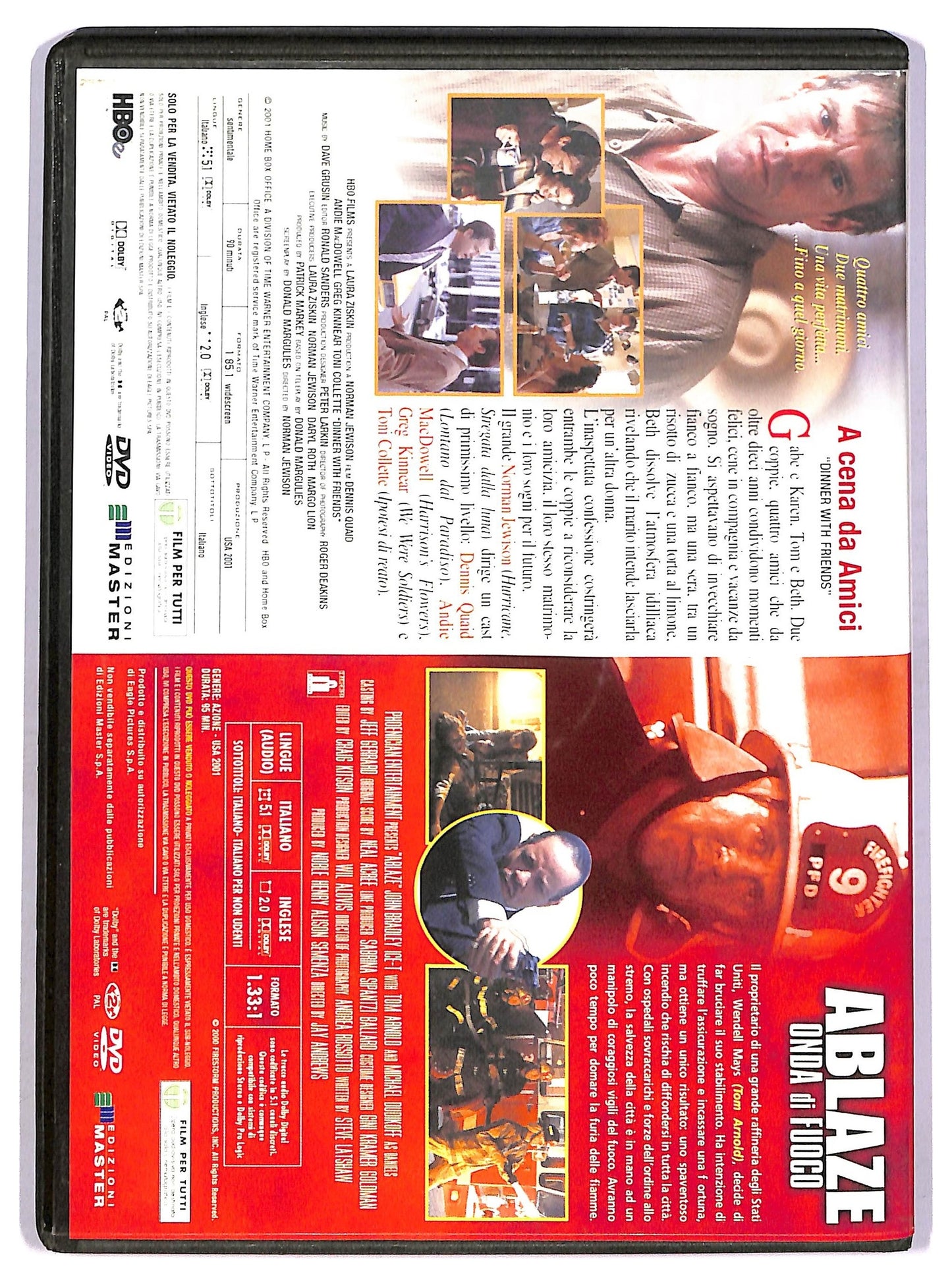 EBOND Ablaze Onda di fuoco + A cena da amici EDITORIALE DVD D752249
