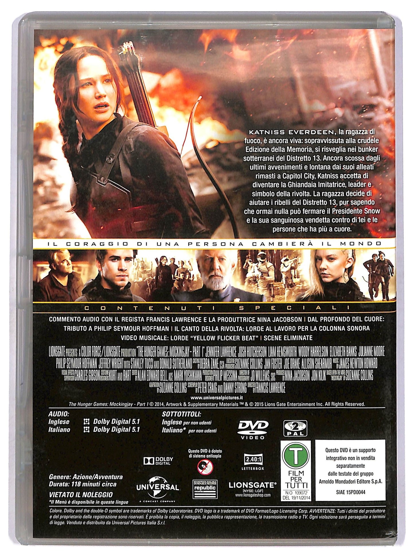 EBOND Hunger Games: Il canto della rivolta - Parte 1 EDITORIALE DVD D752305