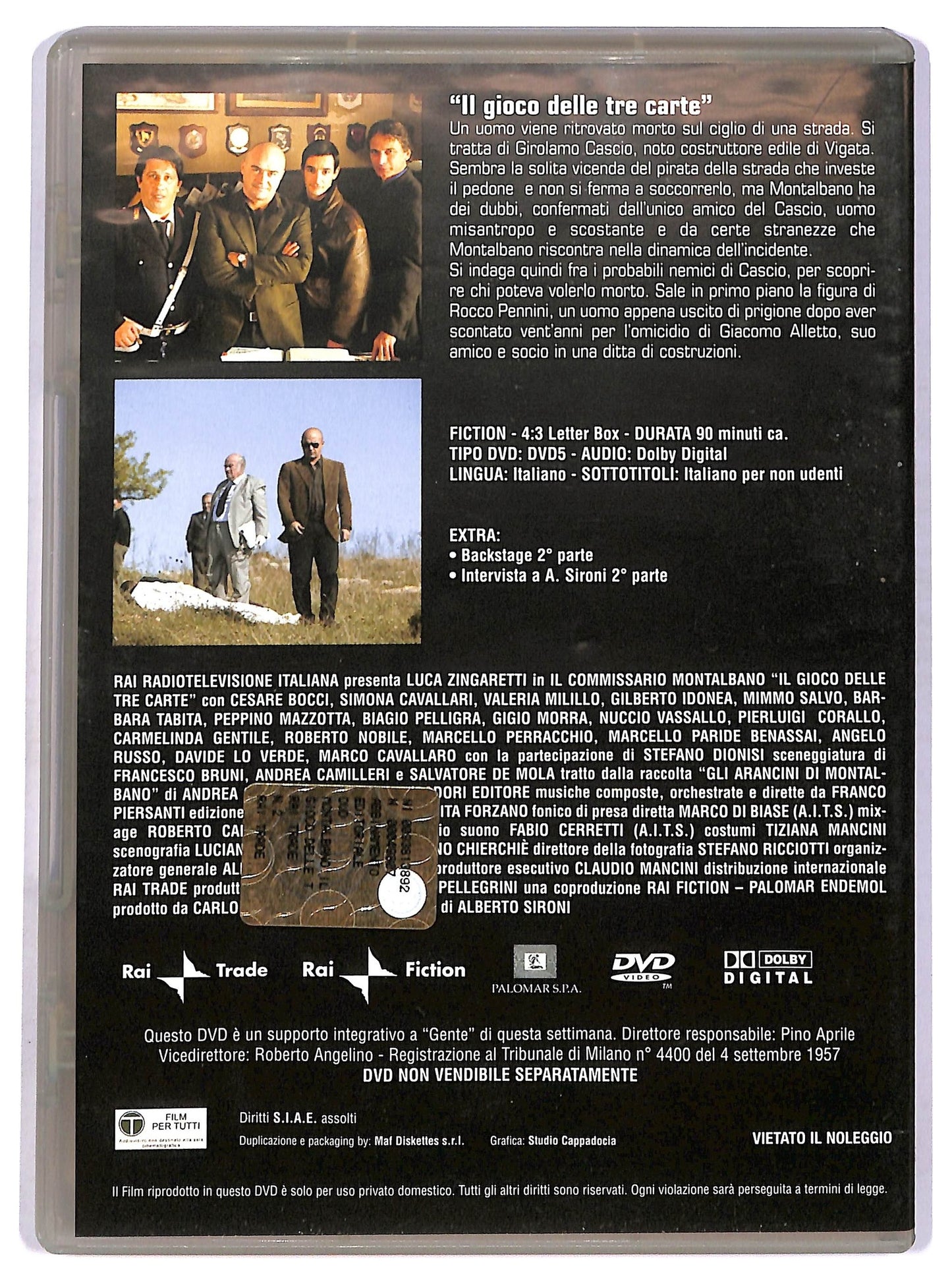 EBOND Il commissario Montalbano Il gioco delle carte vol.2 EDITORIALE DVD D752444