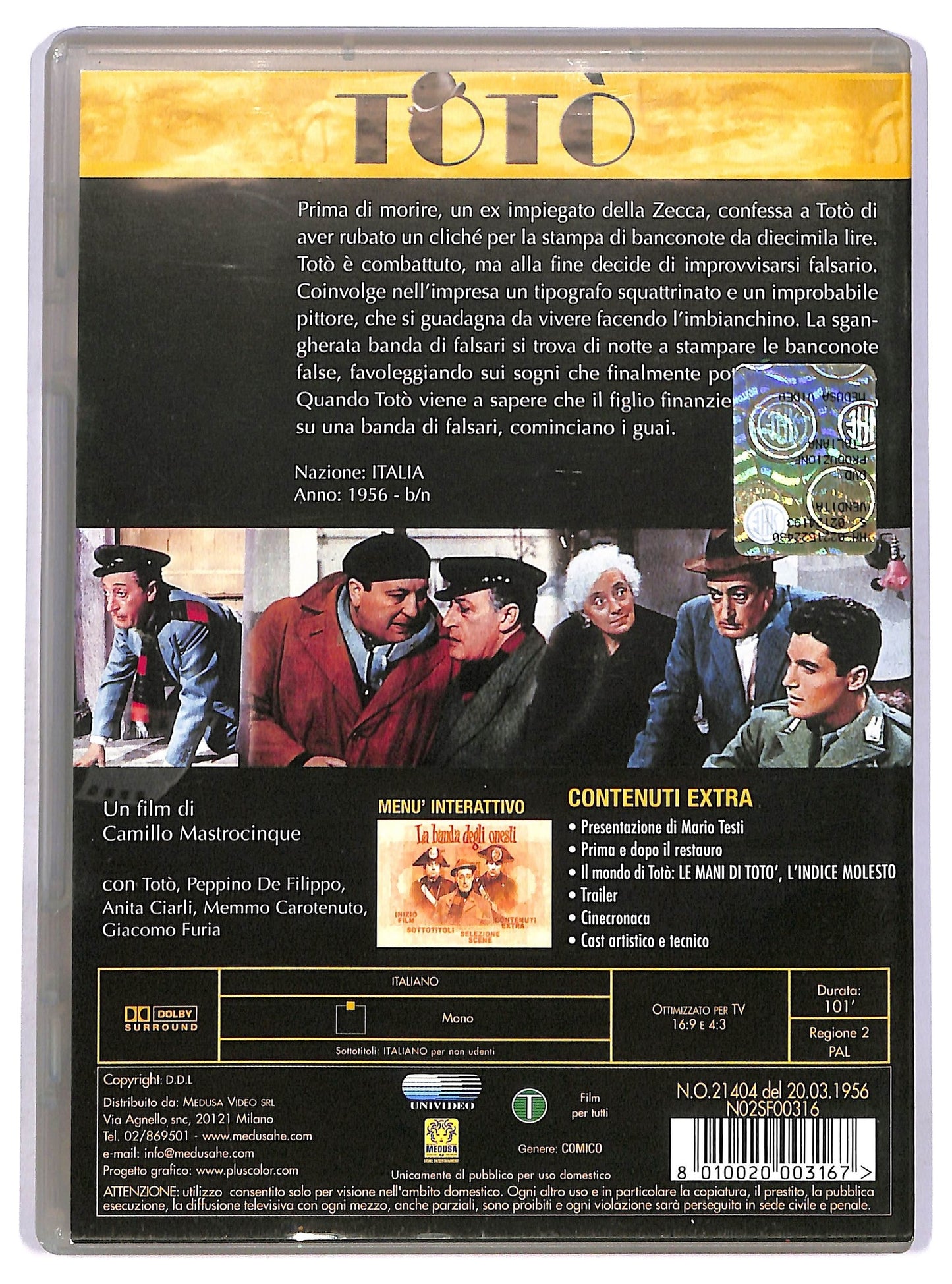 EBOND la banda degli onesti DVD D752507