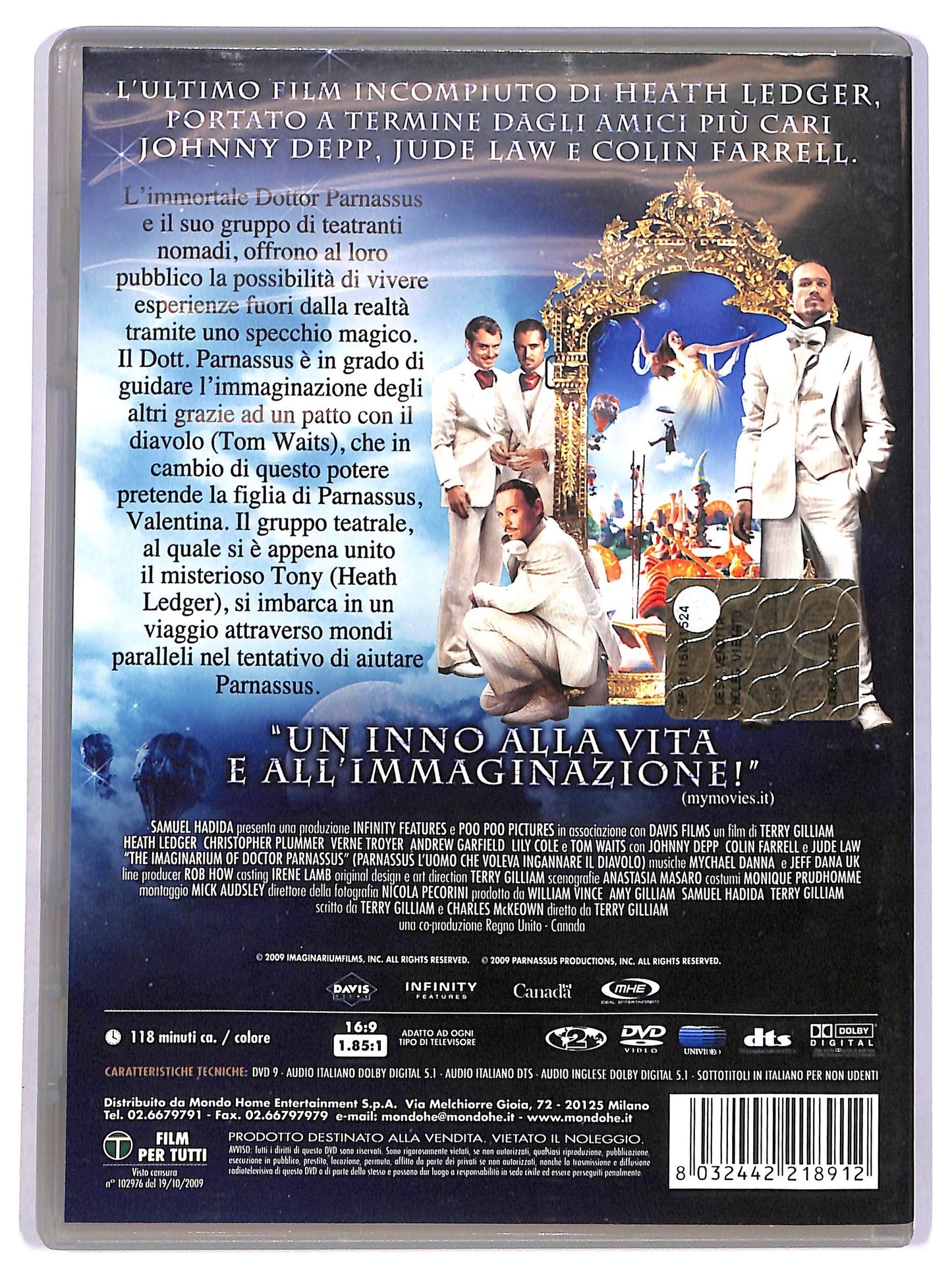 EBOND Parnassus - L'uomo che voleva ingannare il diavolo DVD D752519
