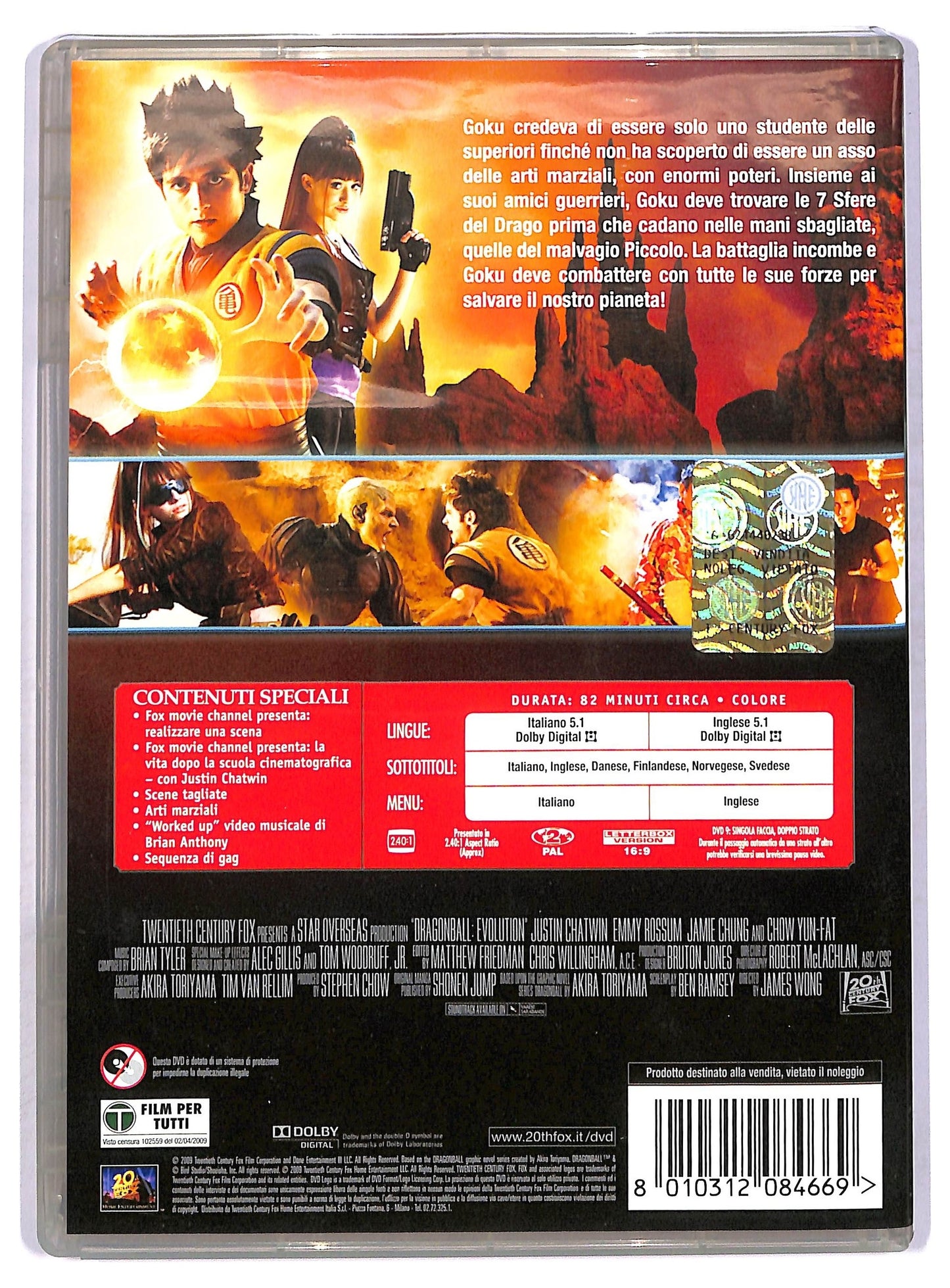 EBOND Dragonball Evolution DVD D752520