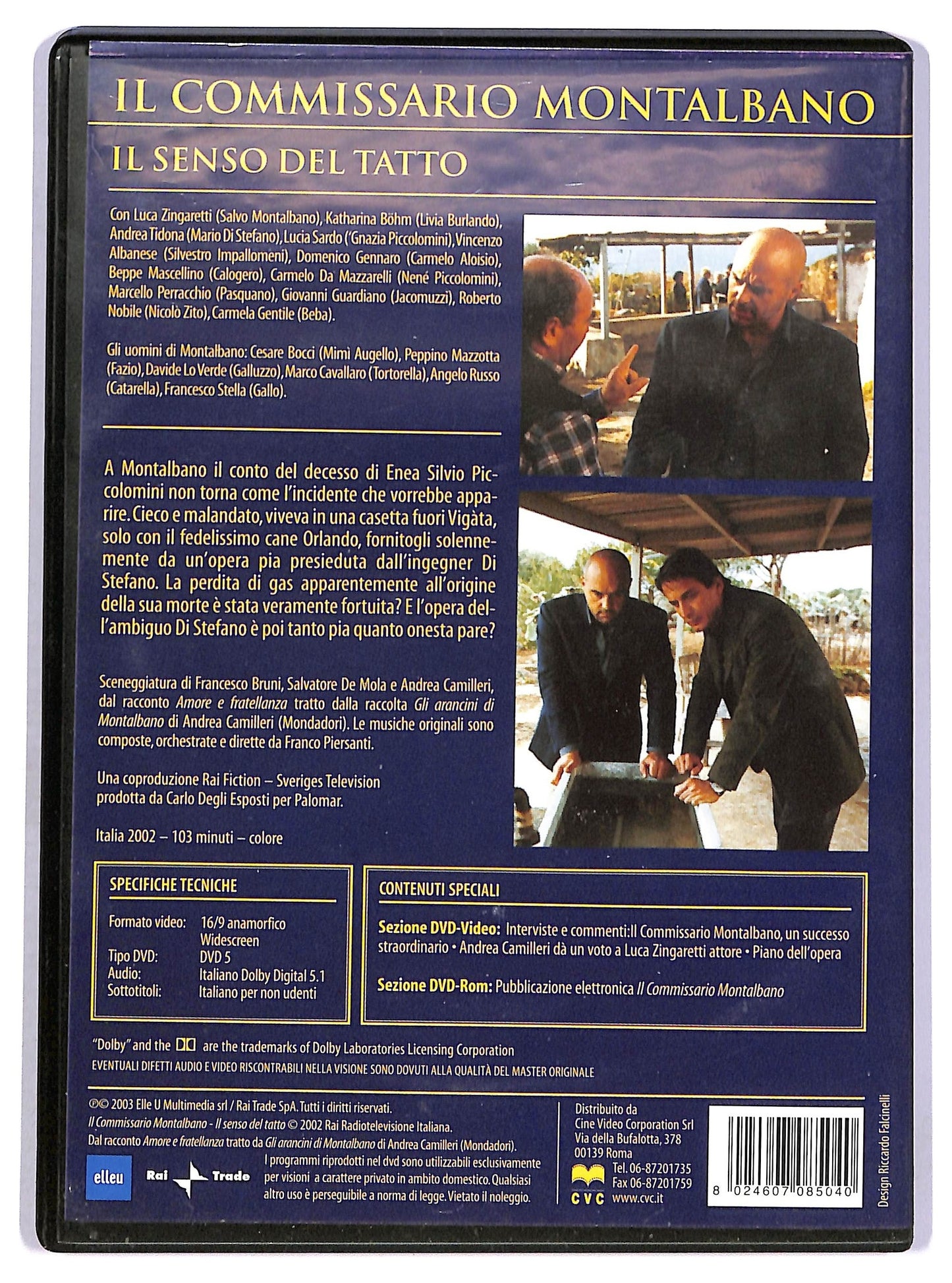 EBOND Il commissario Montalbano - Il senso del tatto DVD D752551