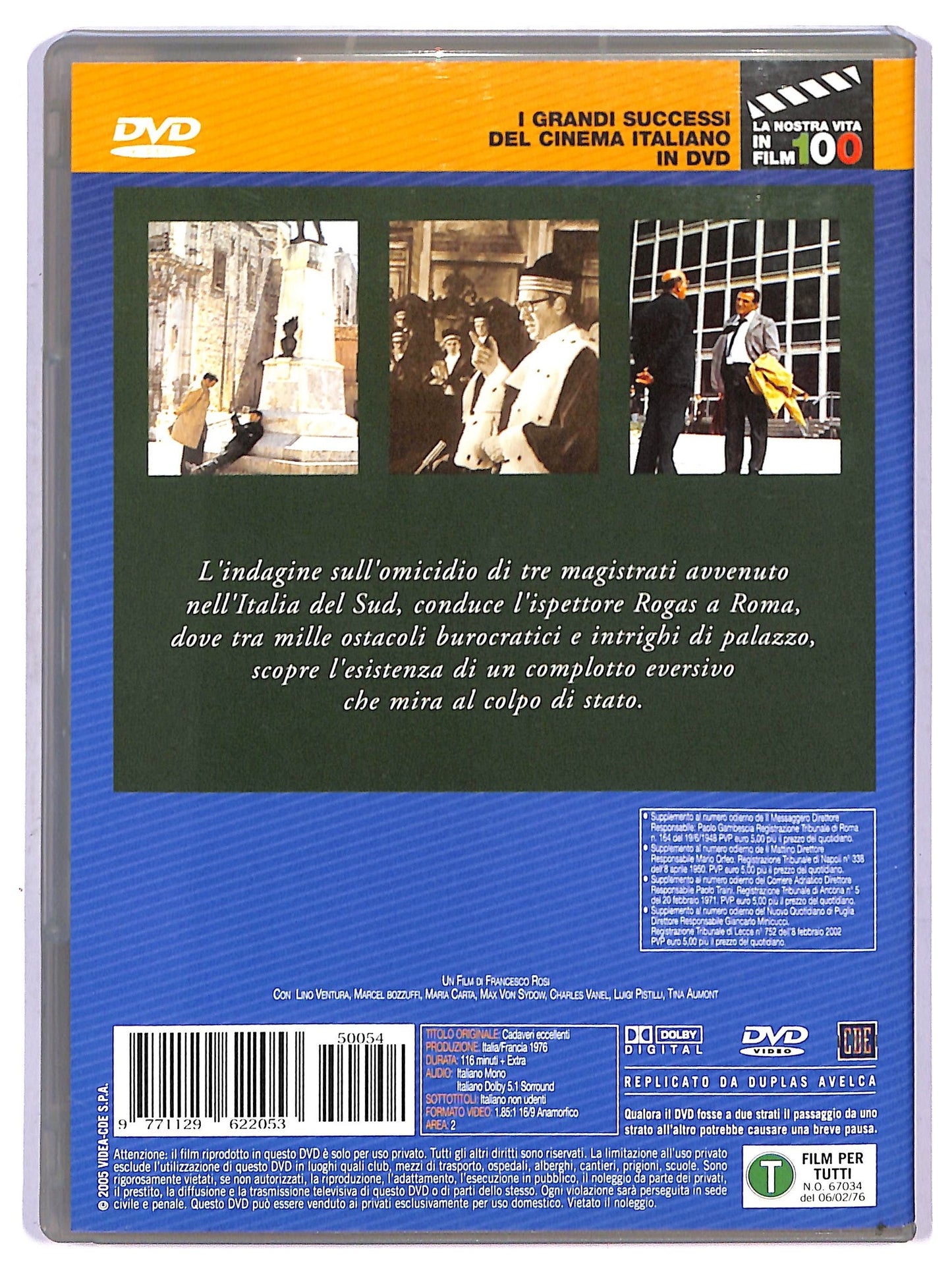 EBOND Cadaveri eccellenti EDITORIALE DVD D752622
