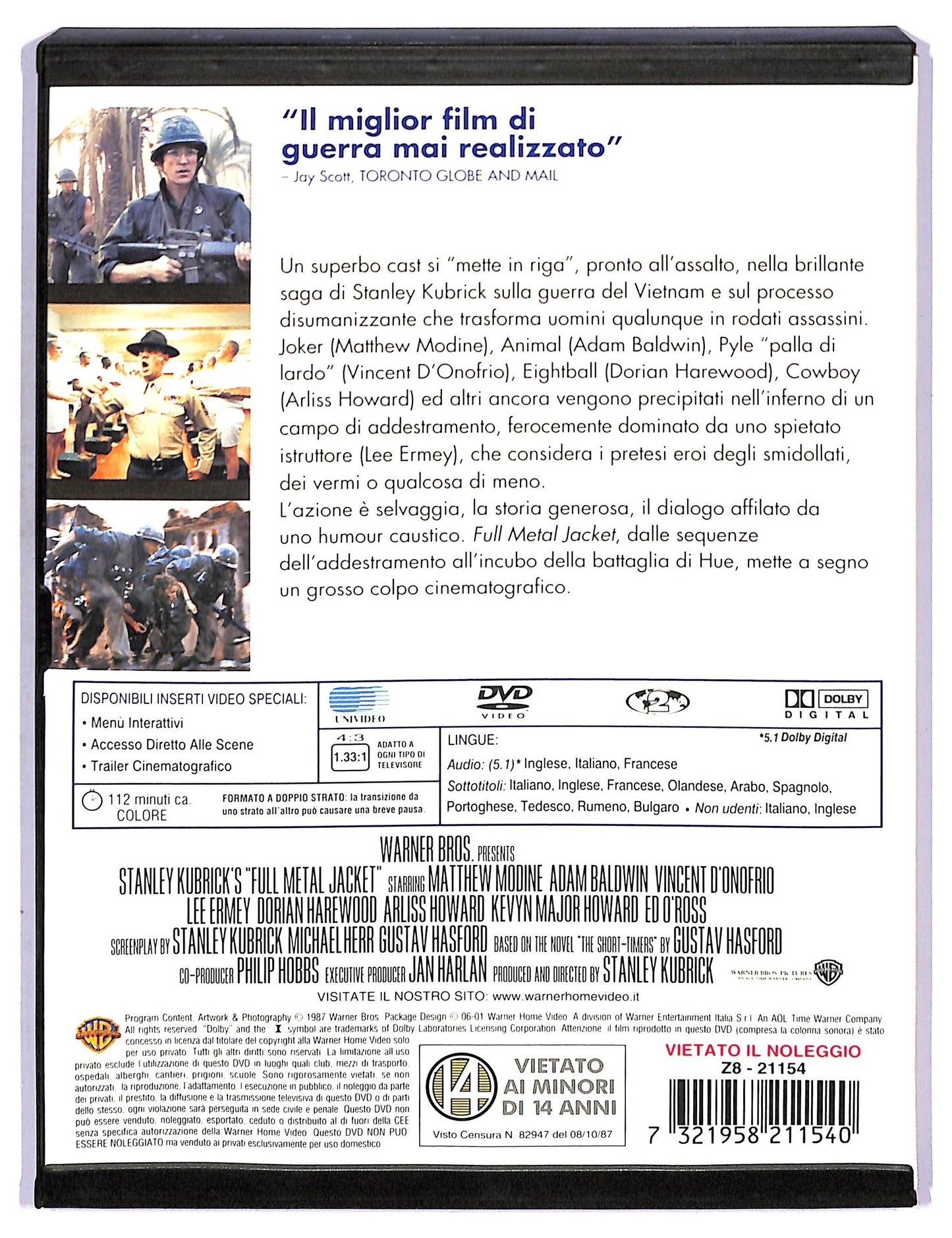 EBOND Full Metal Jacket DVD Snapper D752639