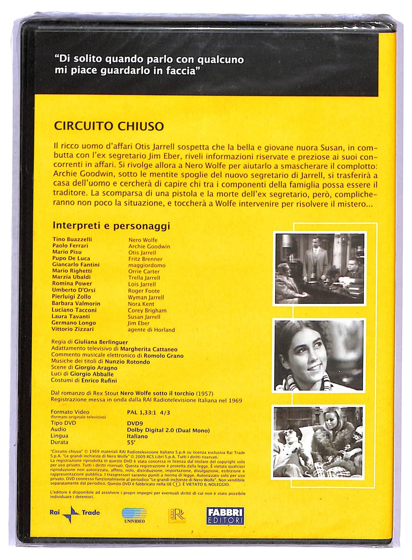 EBOND Nero wolfe - circuito chiuso EDITORIALE DVD D752754