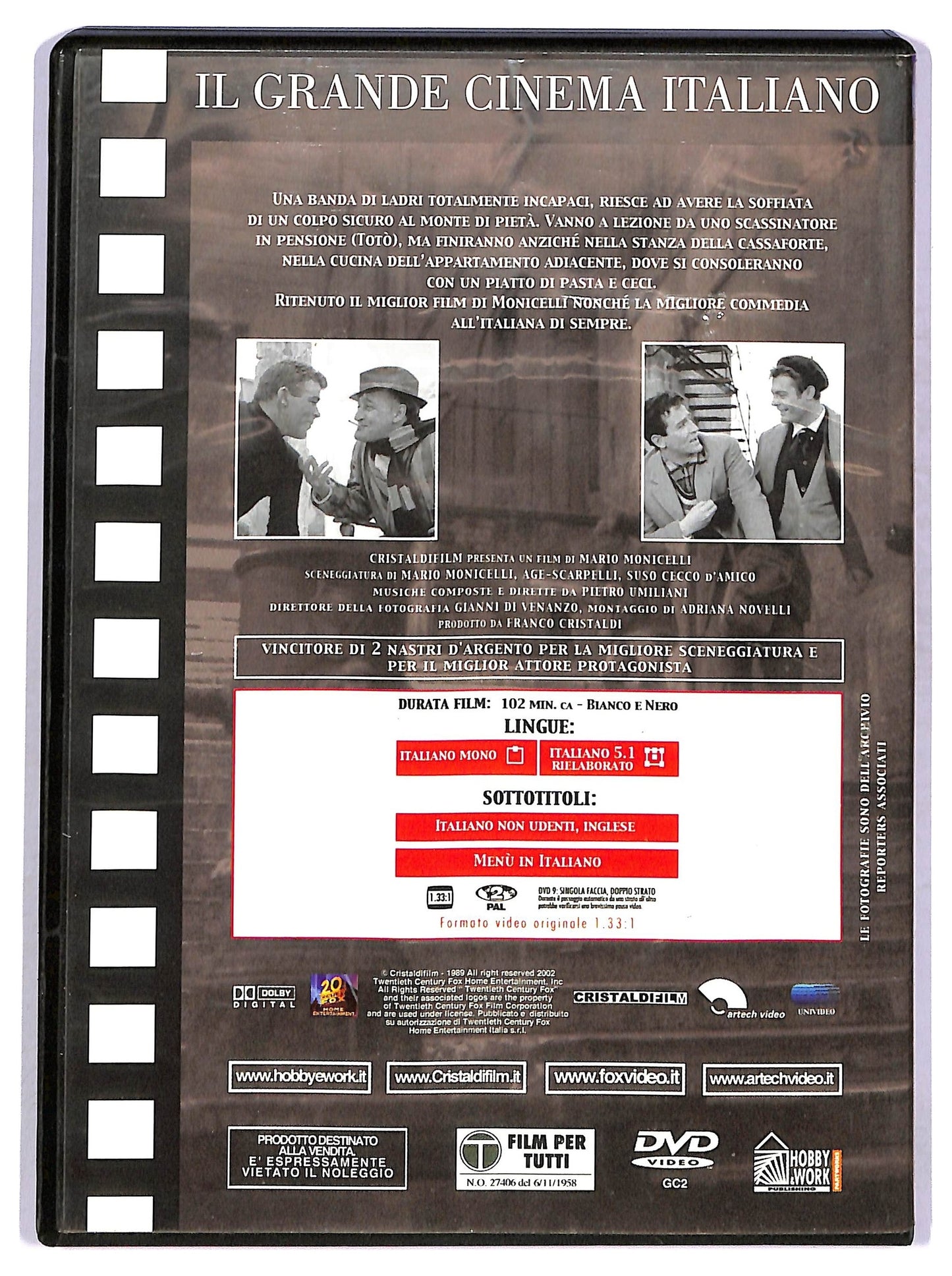 EBOND I soliti ignoti EDITORIALE DVD D752808