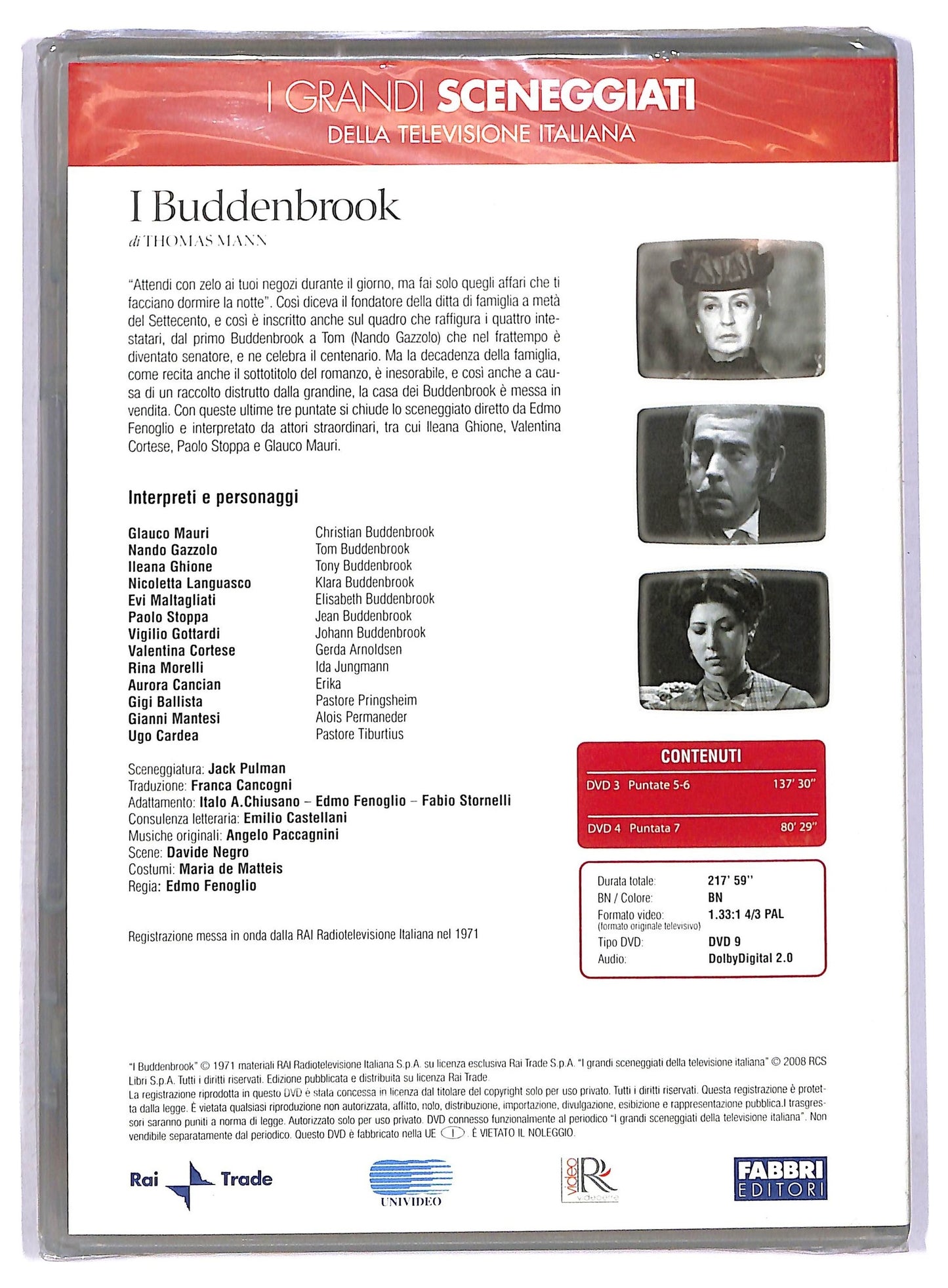 EBOND I Buddenbrook Puntate 5 - 7 I grandi sceneggiati EDITORIALE DVD D752832