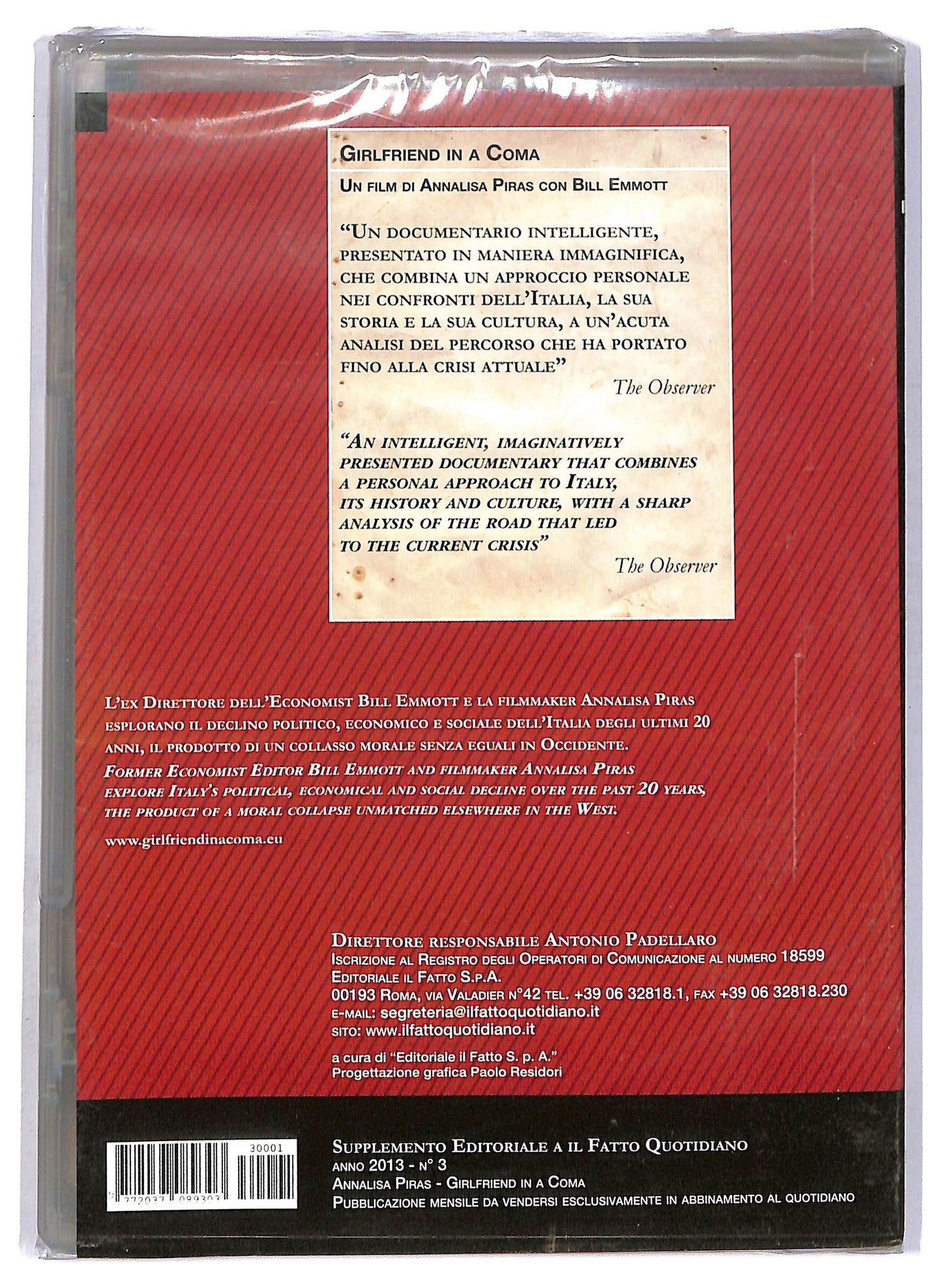 EBOND Girlfriend in a Coma DVD EDITORIALE D752923