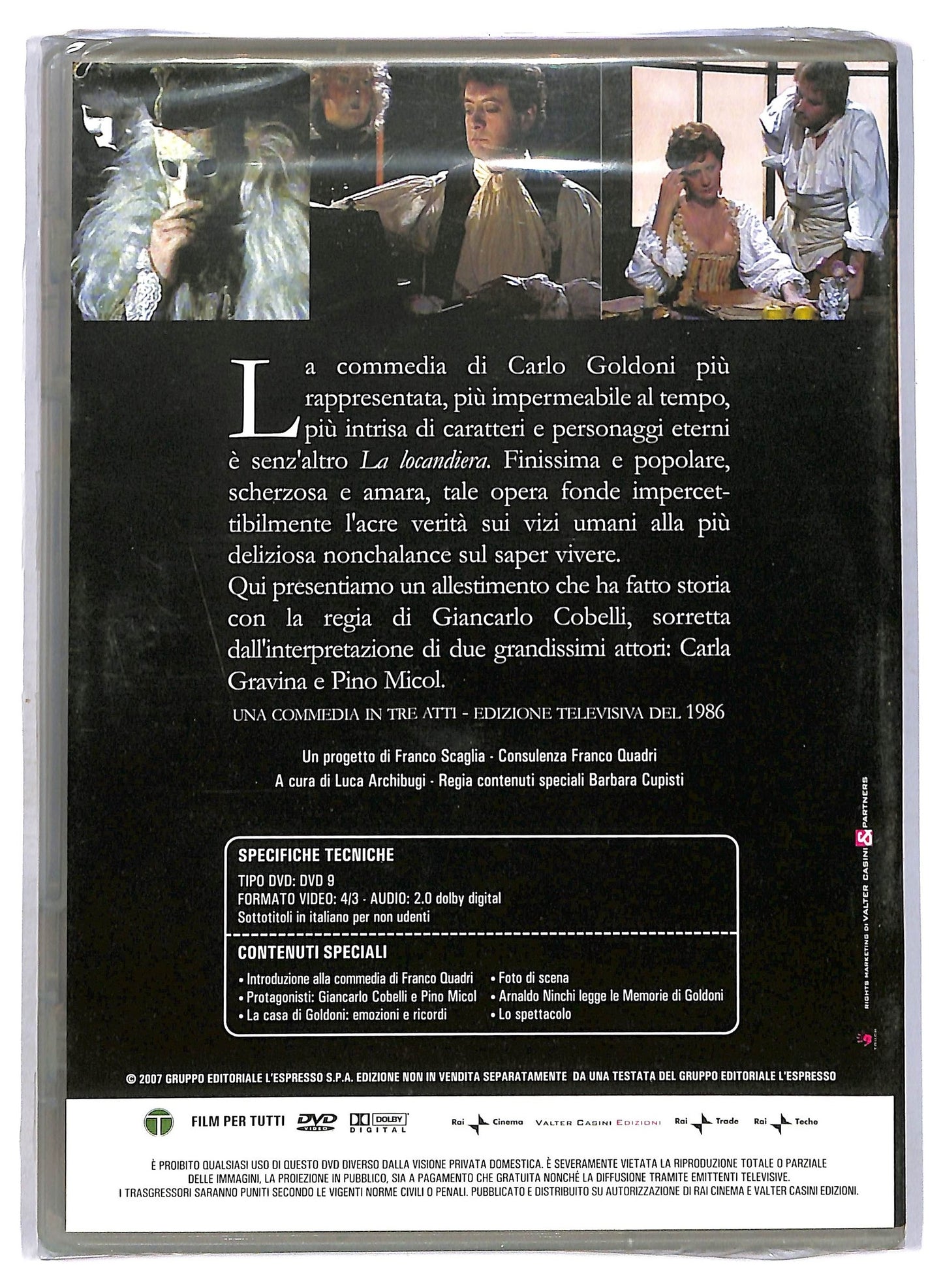 EBOND La locandiera di Carlo Goldoni DVD EDITORIALE D752929