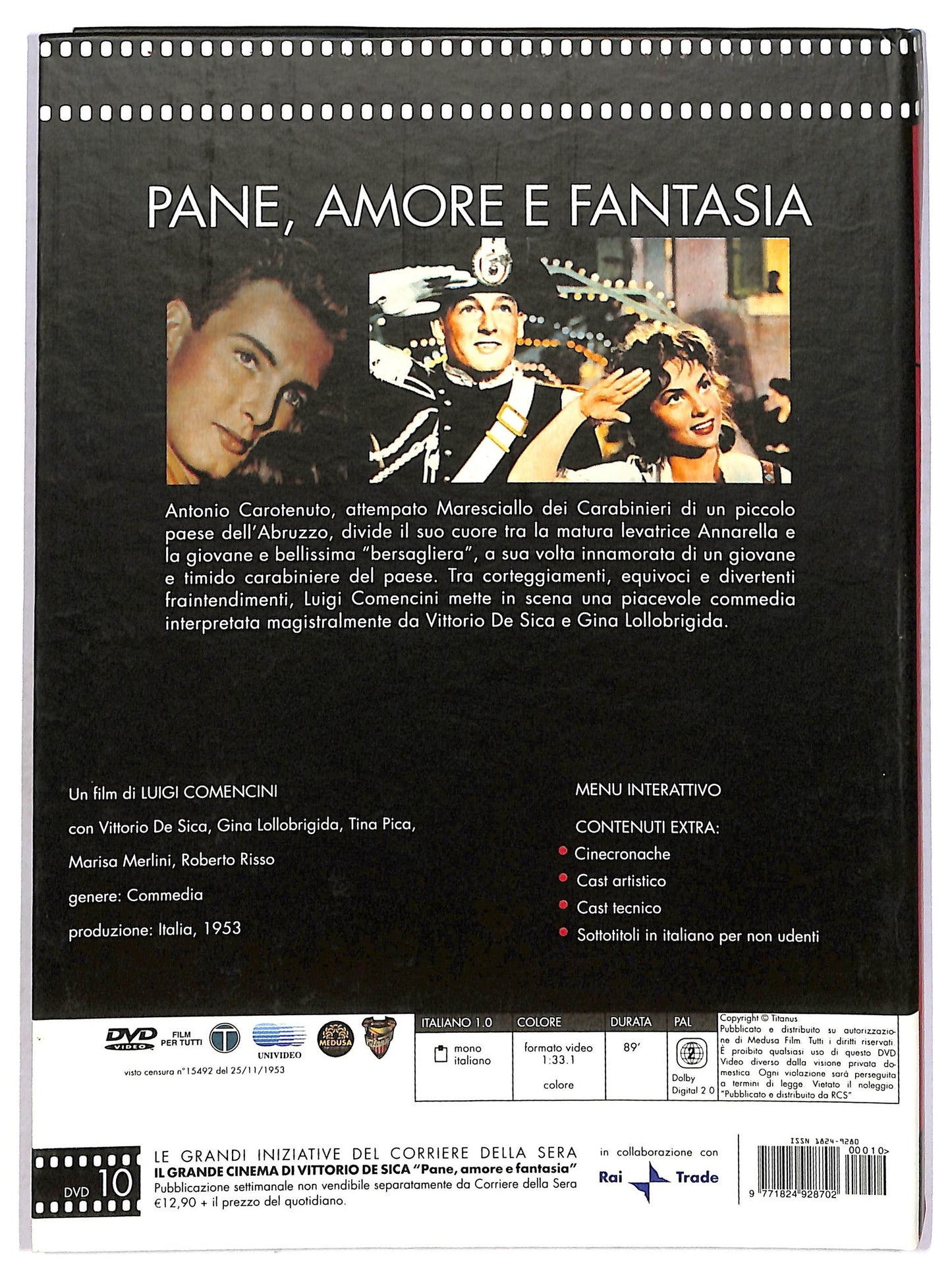 EBOND Pane amore e fantasia EDITORIALE DVD D753135