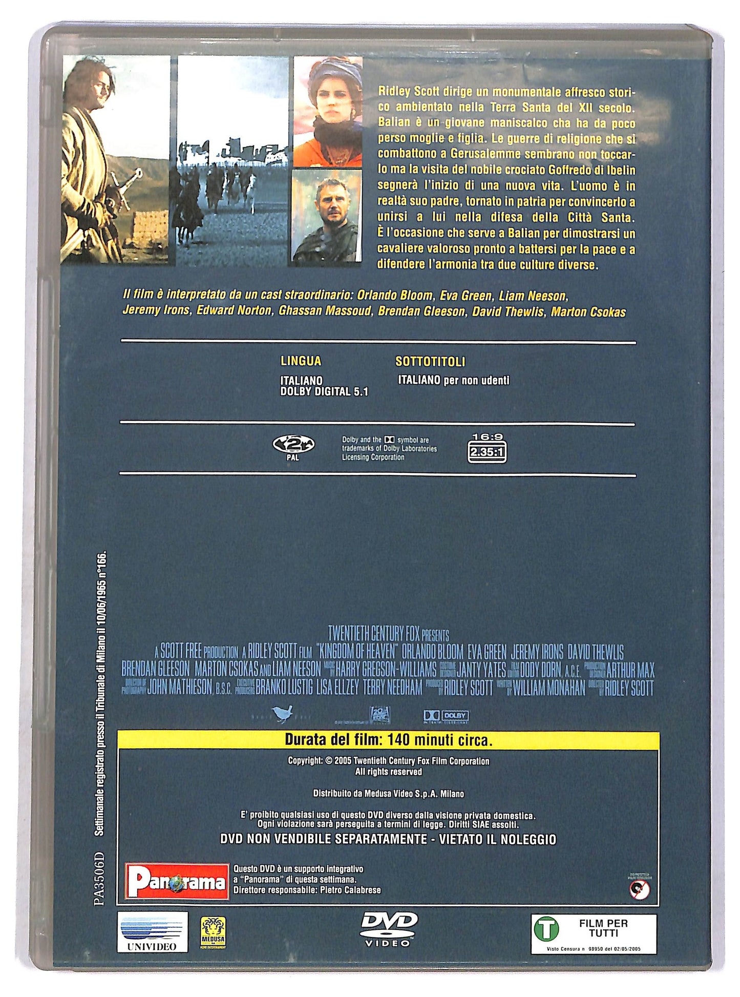 EBOND Le crociate - Kingdom of Heaven EDITORIALE DVD D753160