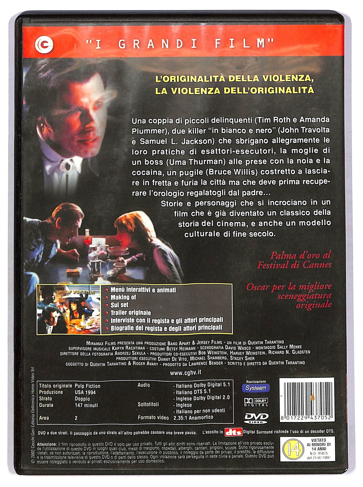 EBOND I grandi film - Pulp Fiction DVD D753253