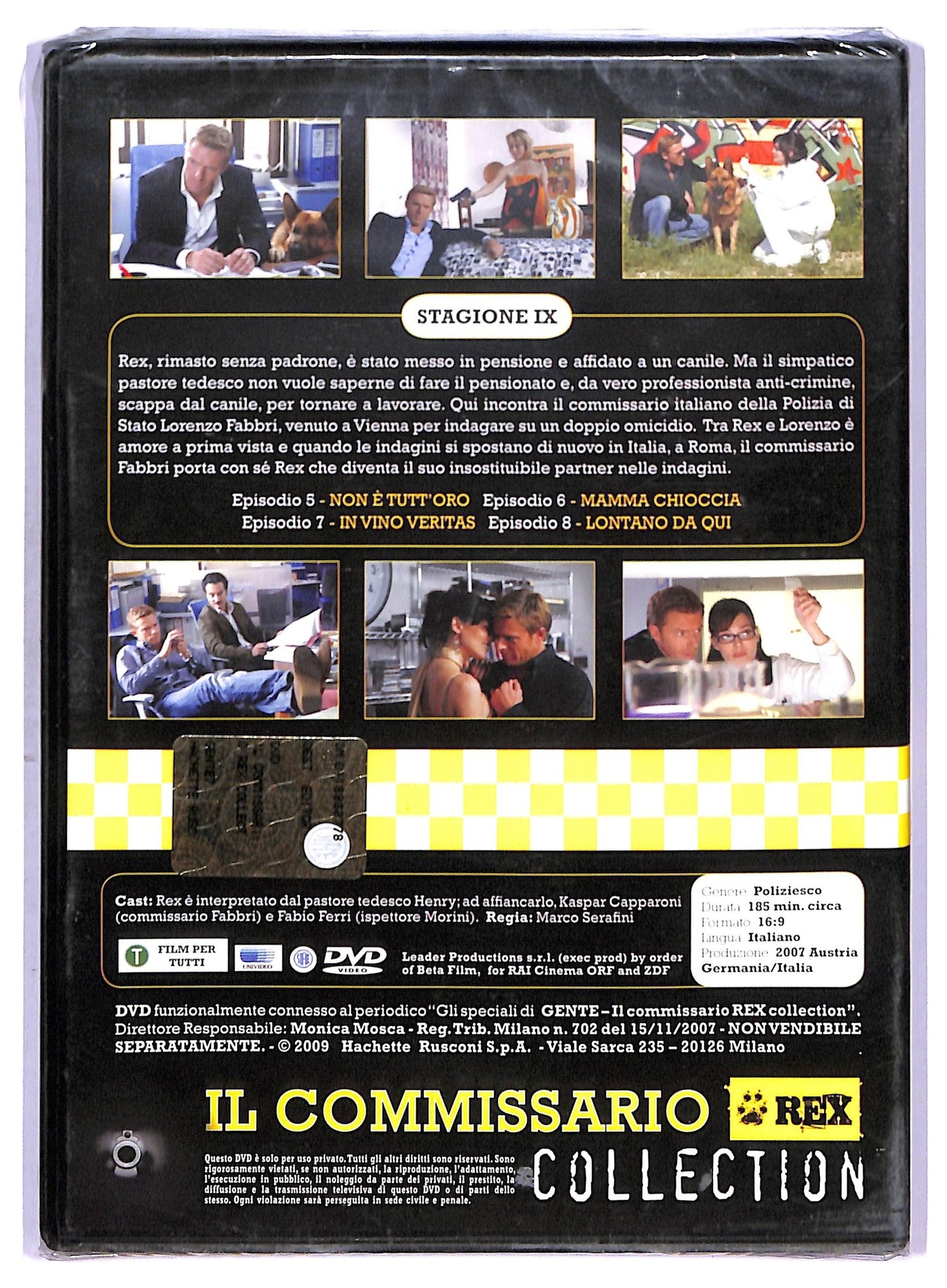 EBOND Il commissario rex stagione IX episodi 5 - 8 EDITORIALE DVD D753317