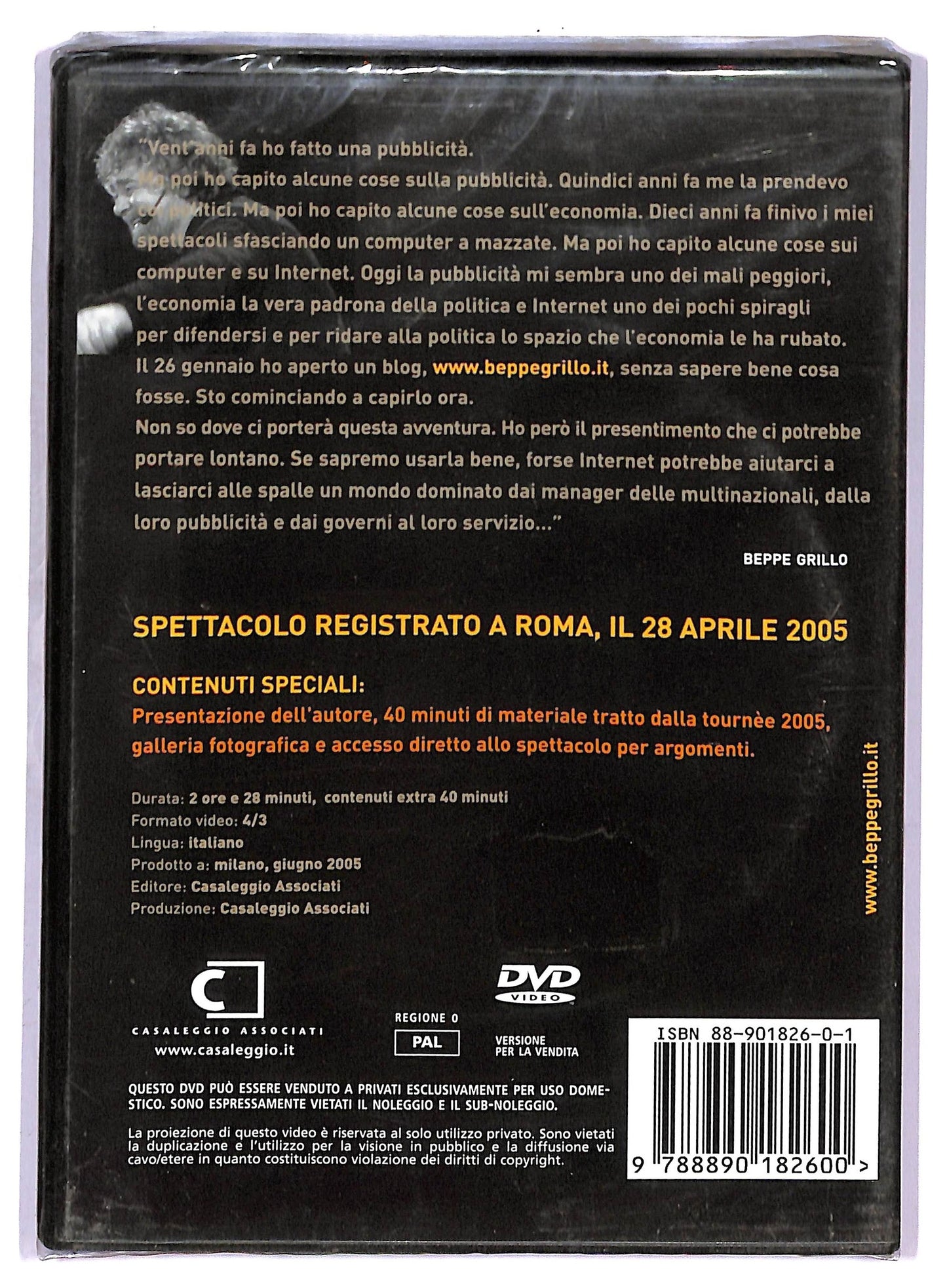 EBOND Beppegrillo.it DVD D753407