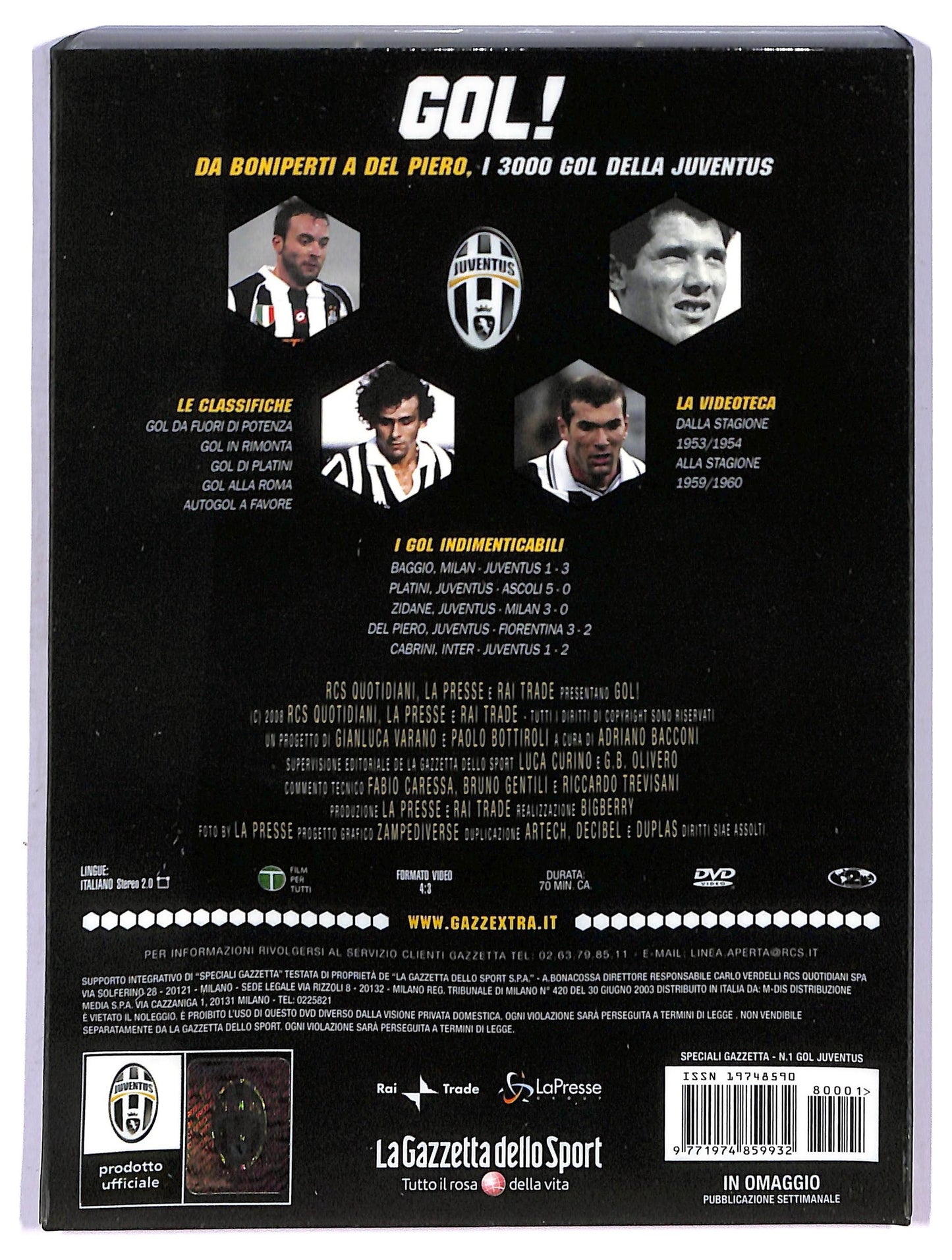 EBOND Gol Da Boniperti a Del Piero. Juventus EDITORIALE DVD D753413