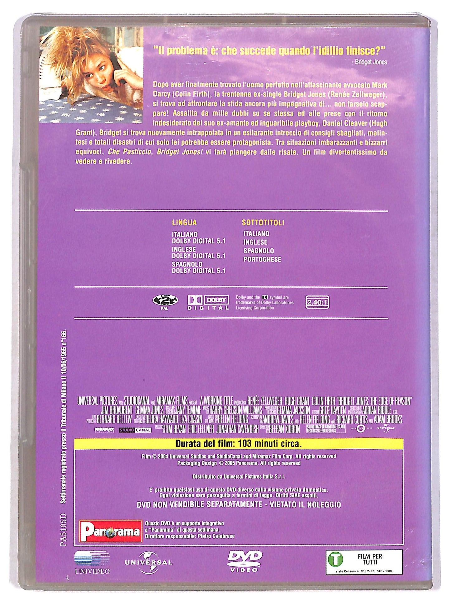 EBOND Che pasticcio, Bridget Jones! EDITORIALE DVD D753617