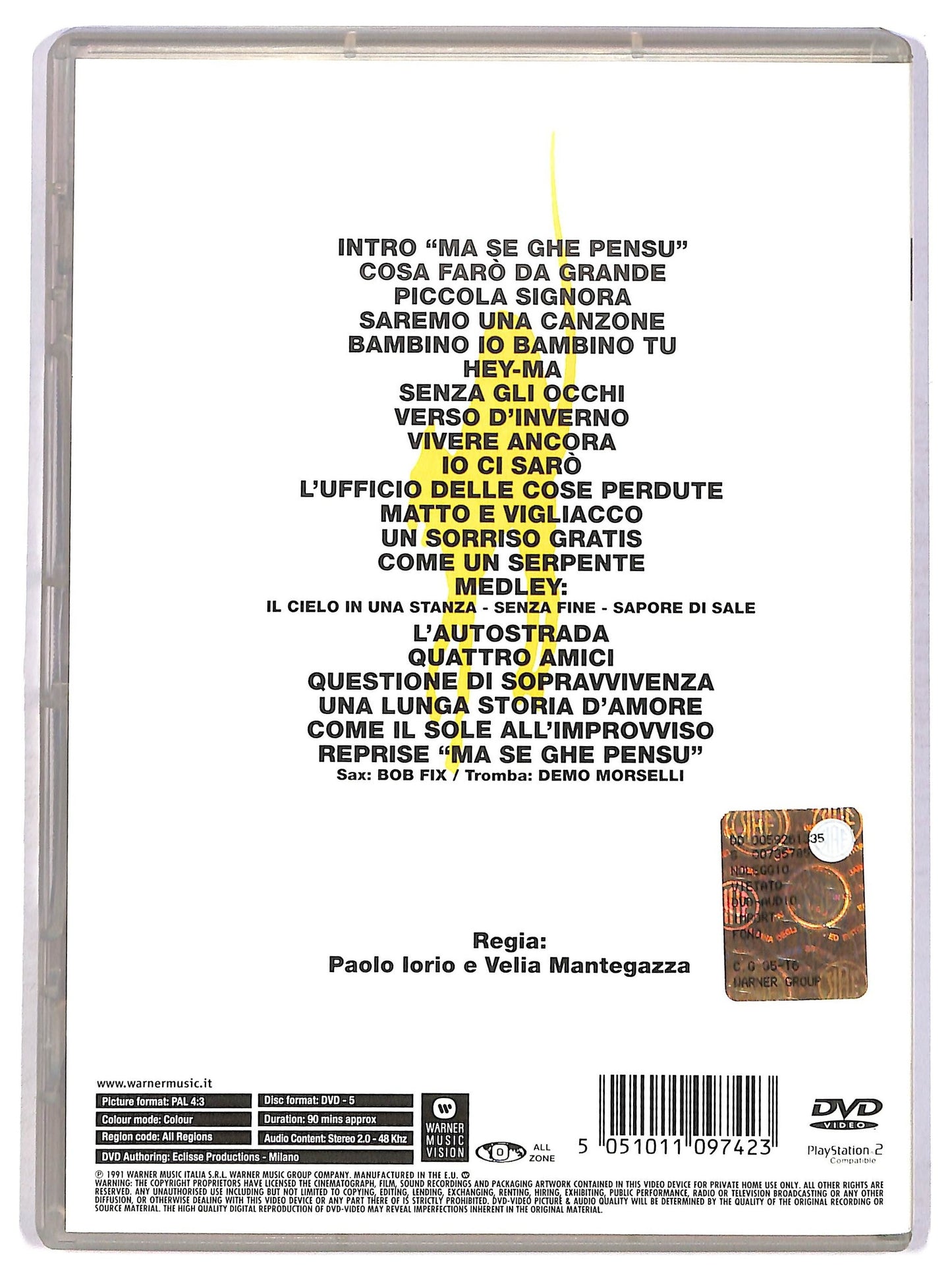 EBOND Gino Paoli Matto Come Un Gatto Tour 91 - 92 DVD D753707