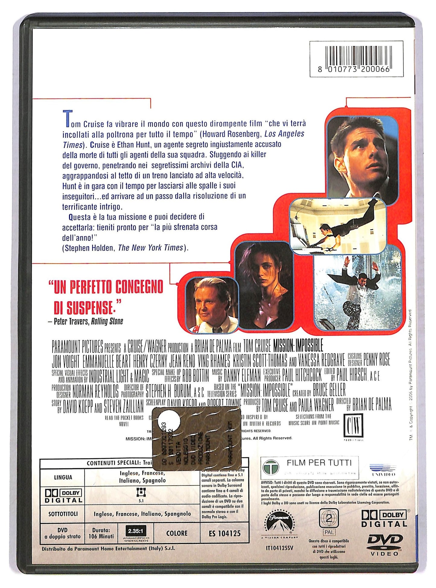 EBOND mission impossible DVD D753730
