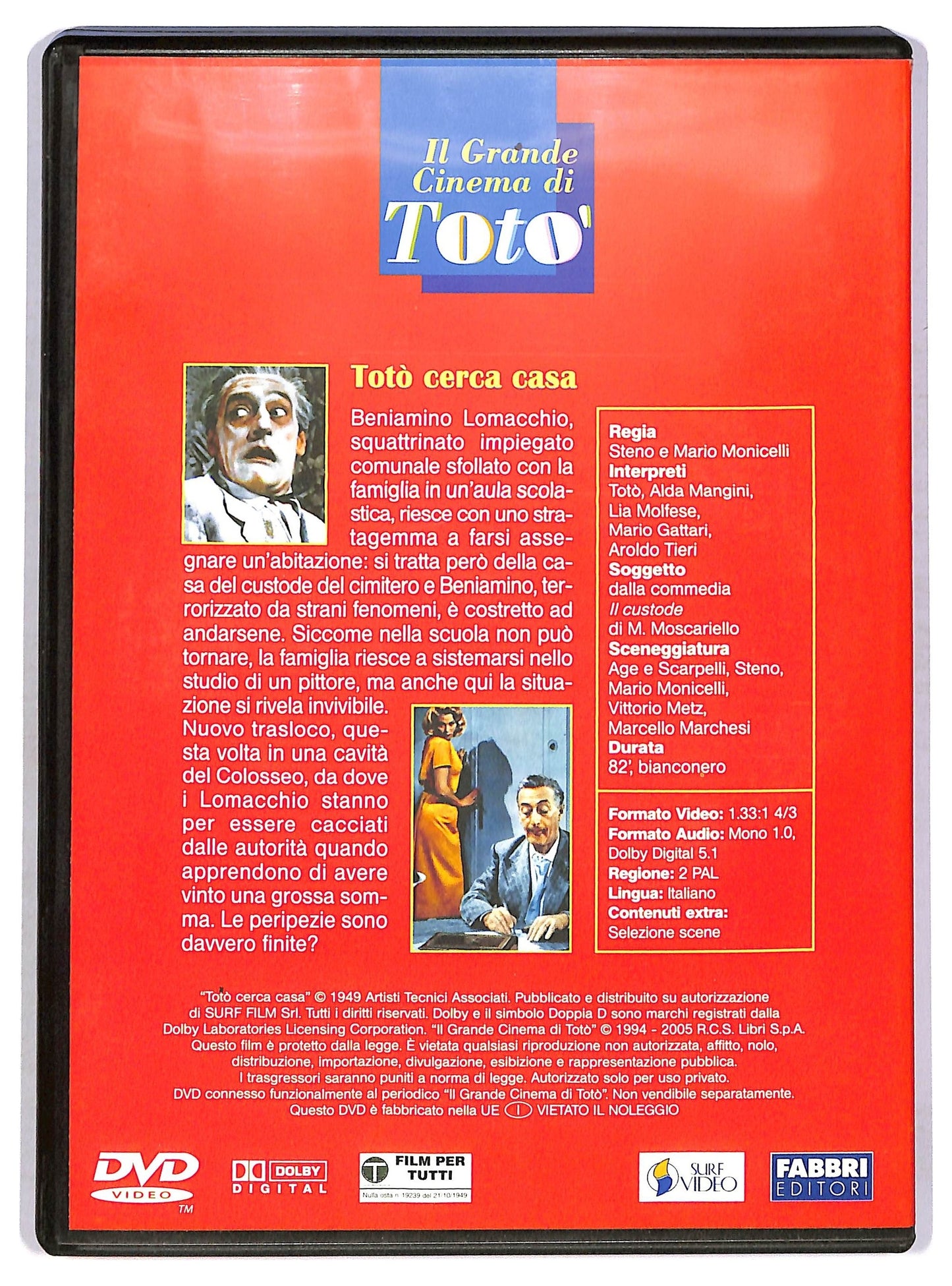 EBOND Il Grande Cinema Di Toto - Toto'cerca Casa DVD Editoriale D753740