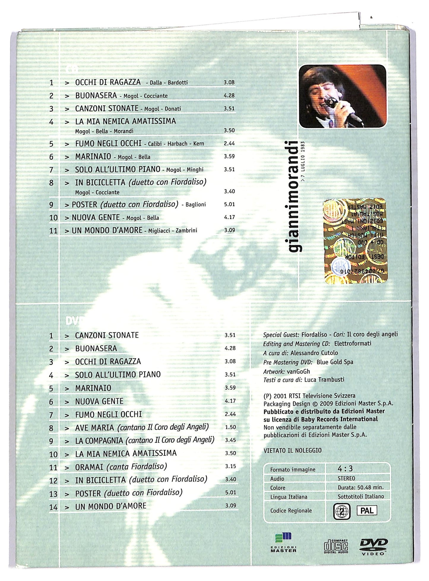 EBOND Gianni Morandi i concerti live RTSI - CD + DVD D753743