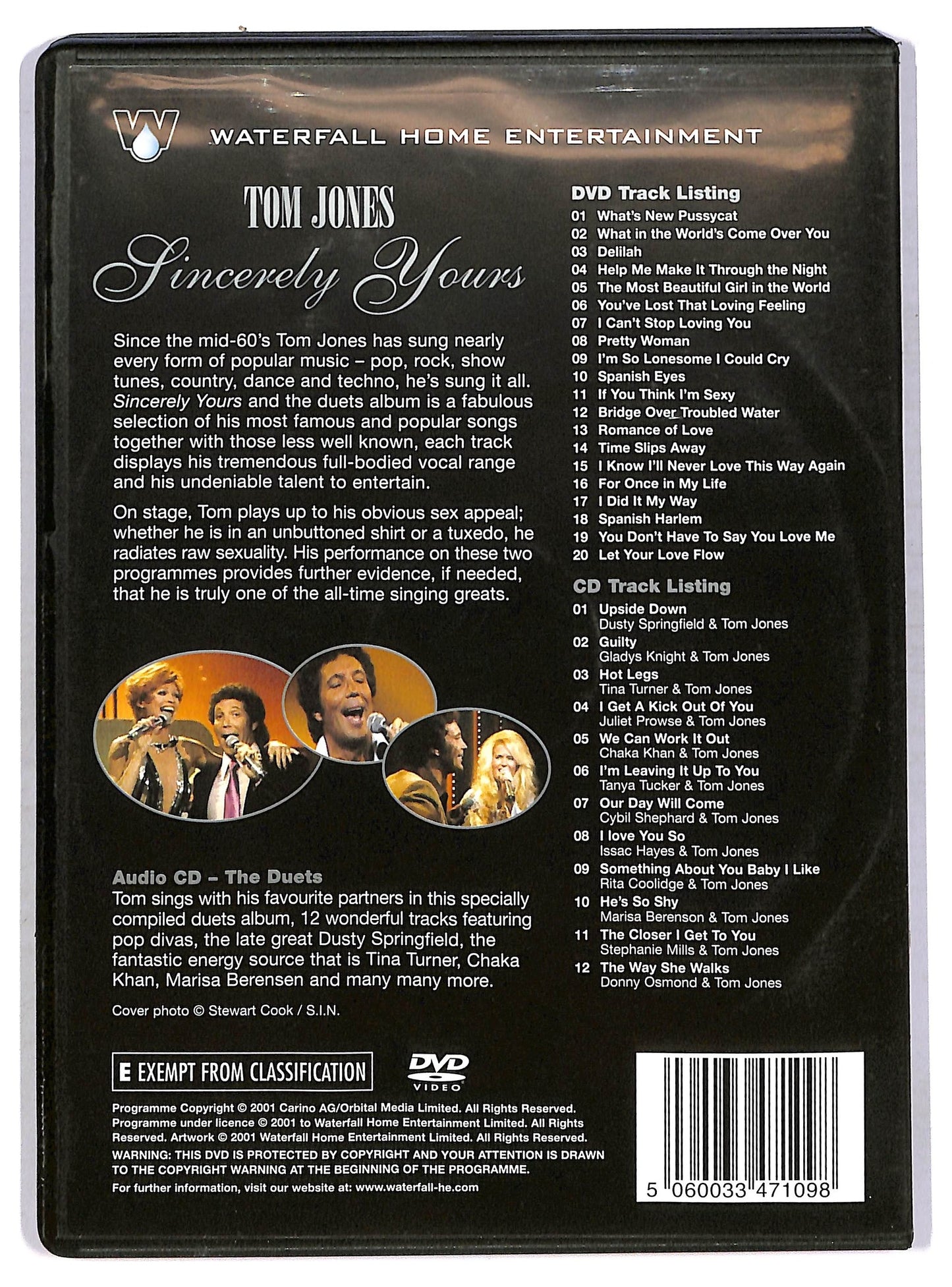 EBOND Tom Jones - Sincerely Yours DVD D753744