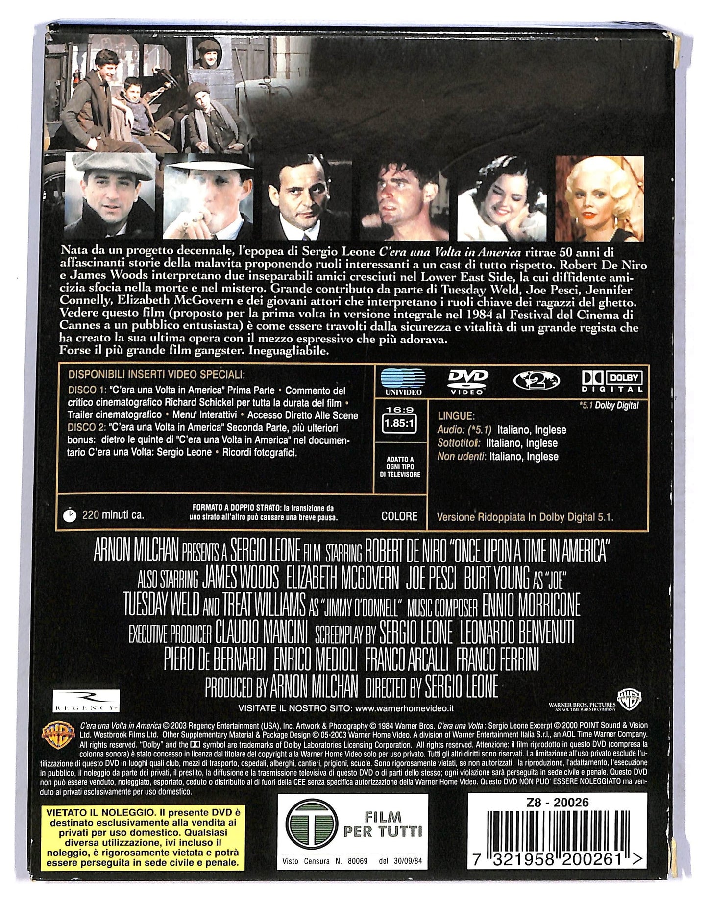EBOND C'era una volta in america SPECIAL EDITION DVD D753821