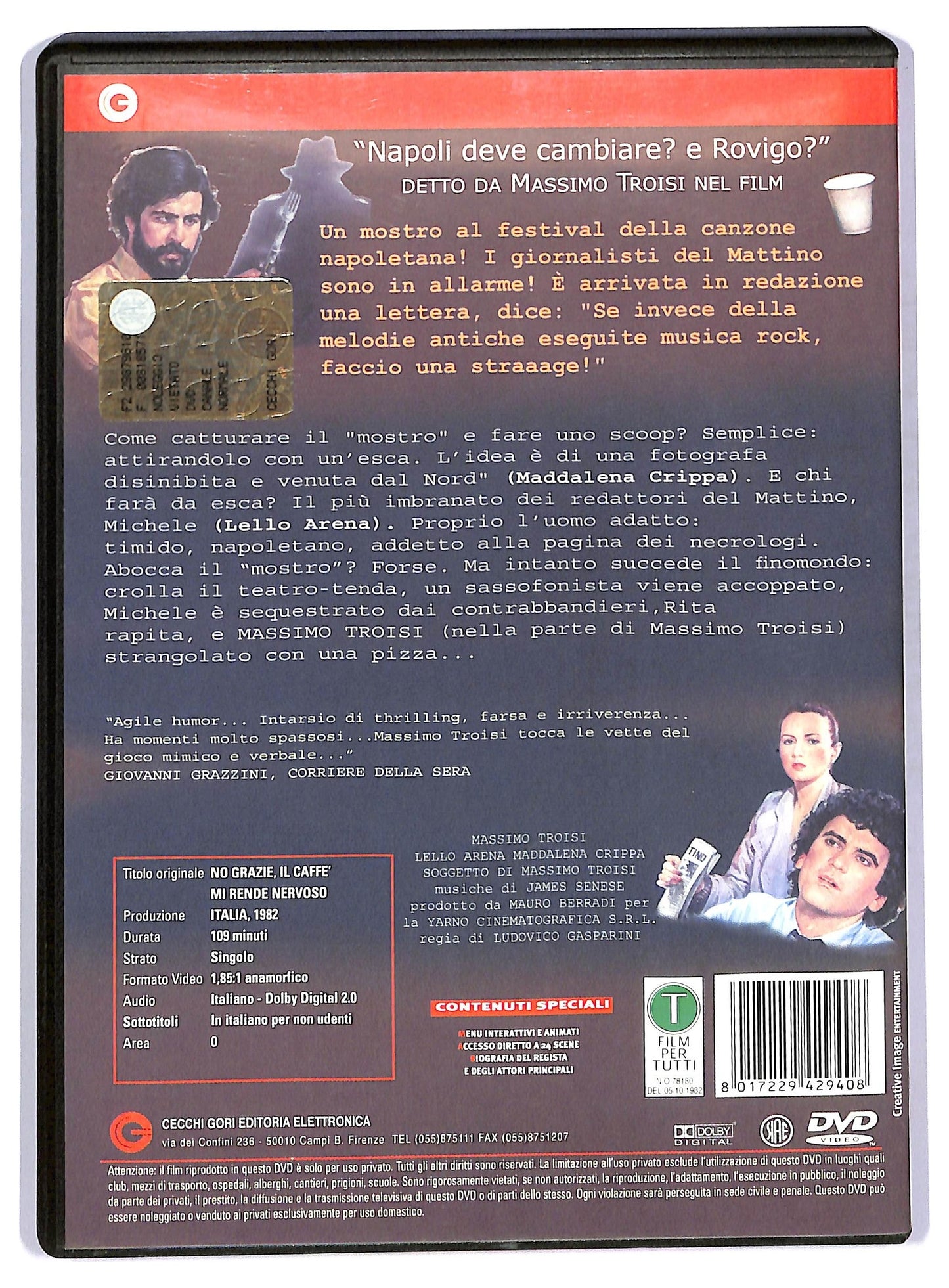 EBOND No Grazie, Il Caffe Mi Rende Nervoso DVD D753857