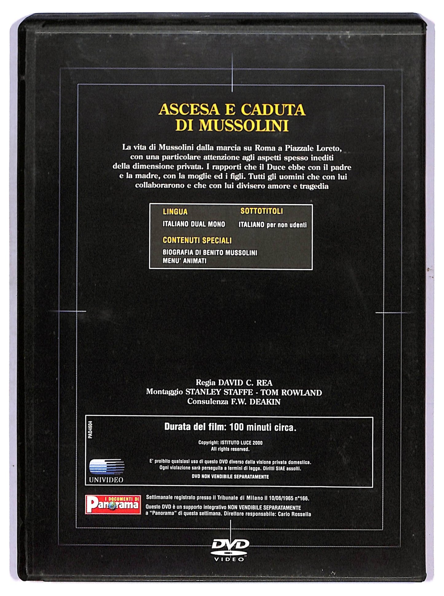 EBOND Gli italiani in guerra vol 1 - ascesa e caduta di mussolini EDITORIALE DVD D753953