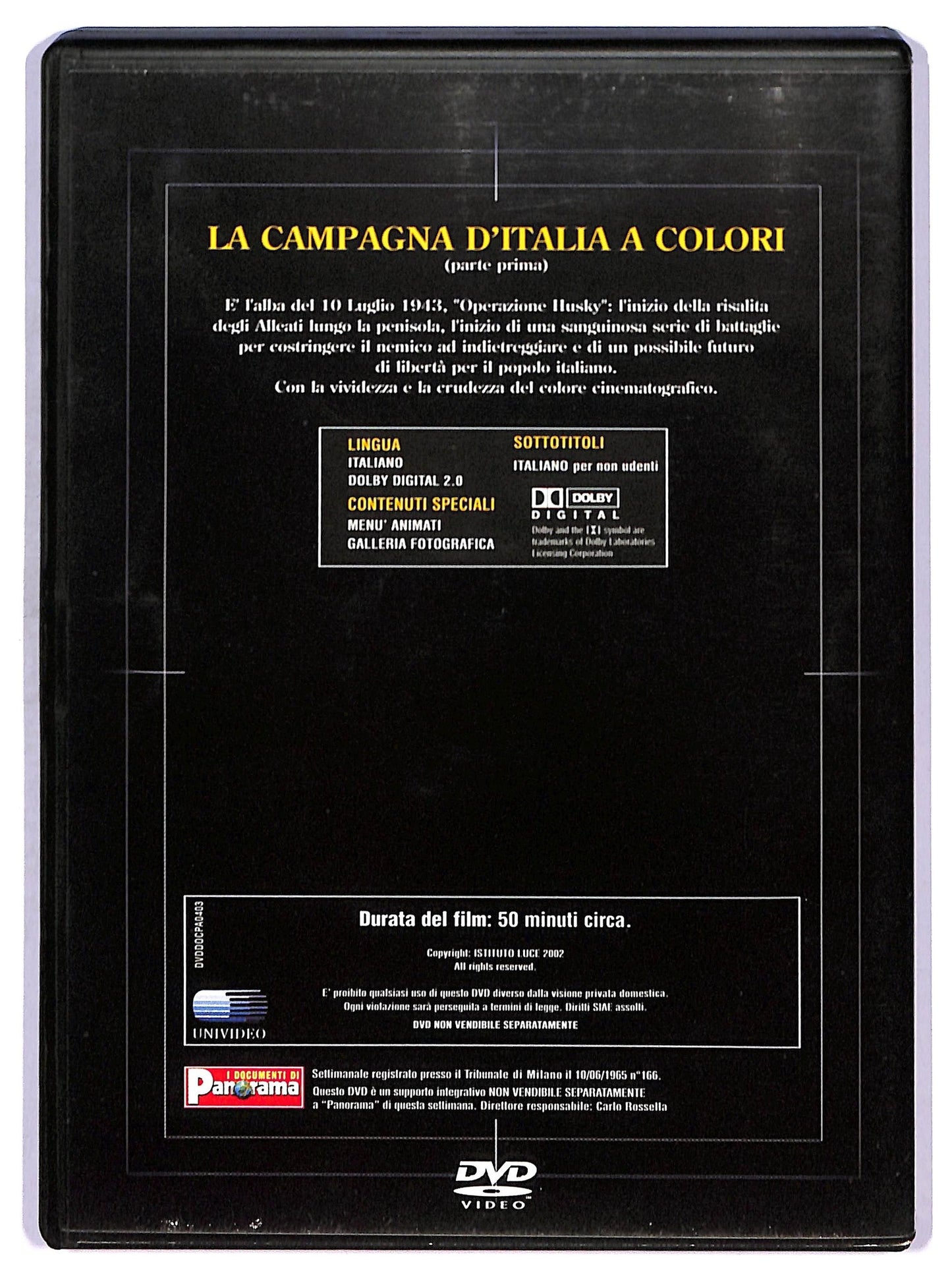 EBOND Gli italiani in guerra 3 - la campagna d'italia a colori EDITORIALE DVD D753955