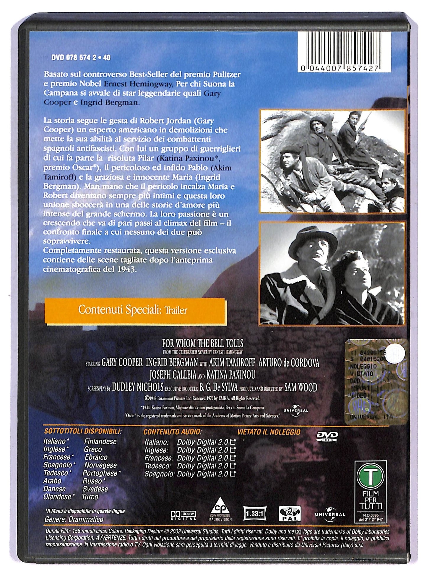 EBOND per chi suona la campana DVD D753963