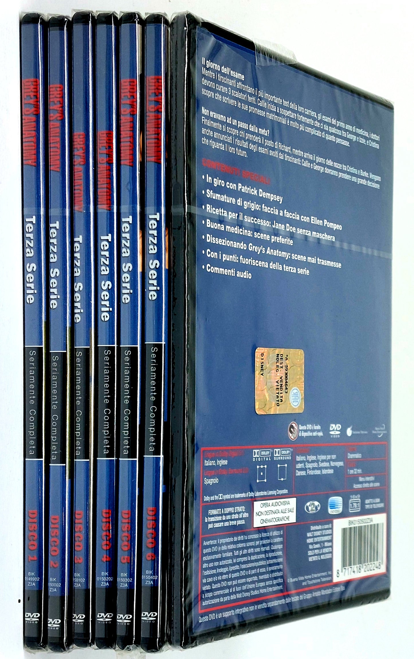 EBOND Grey's anatomy Terza serie 7 dischi -Collezione EDITORIALE DVD D754103