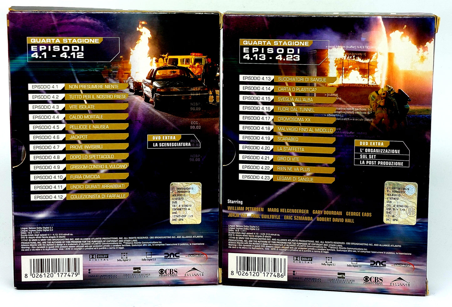 EBOND CSI Crime Scene Investigation quarta stagione 6 dischi - Box DVD D754112