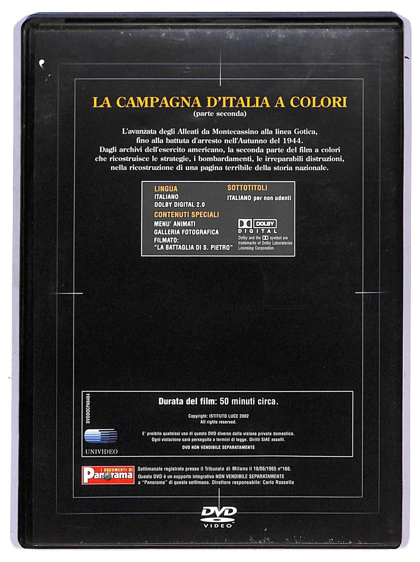 EBOND Gli italiani in guerra 4 - la campagna d'italia a colori EDITORIALE DVD D754411