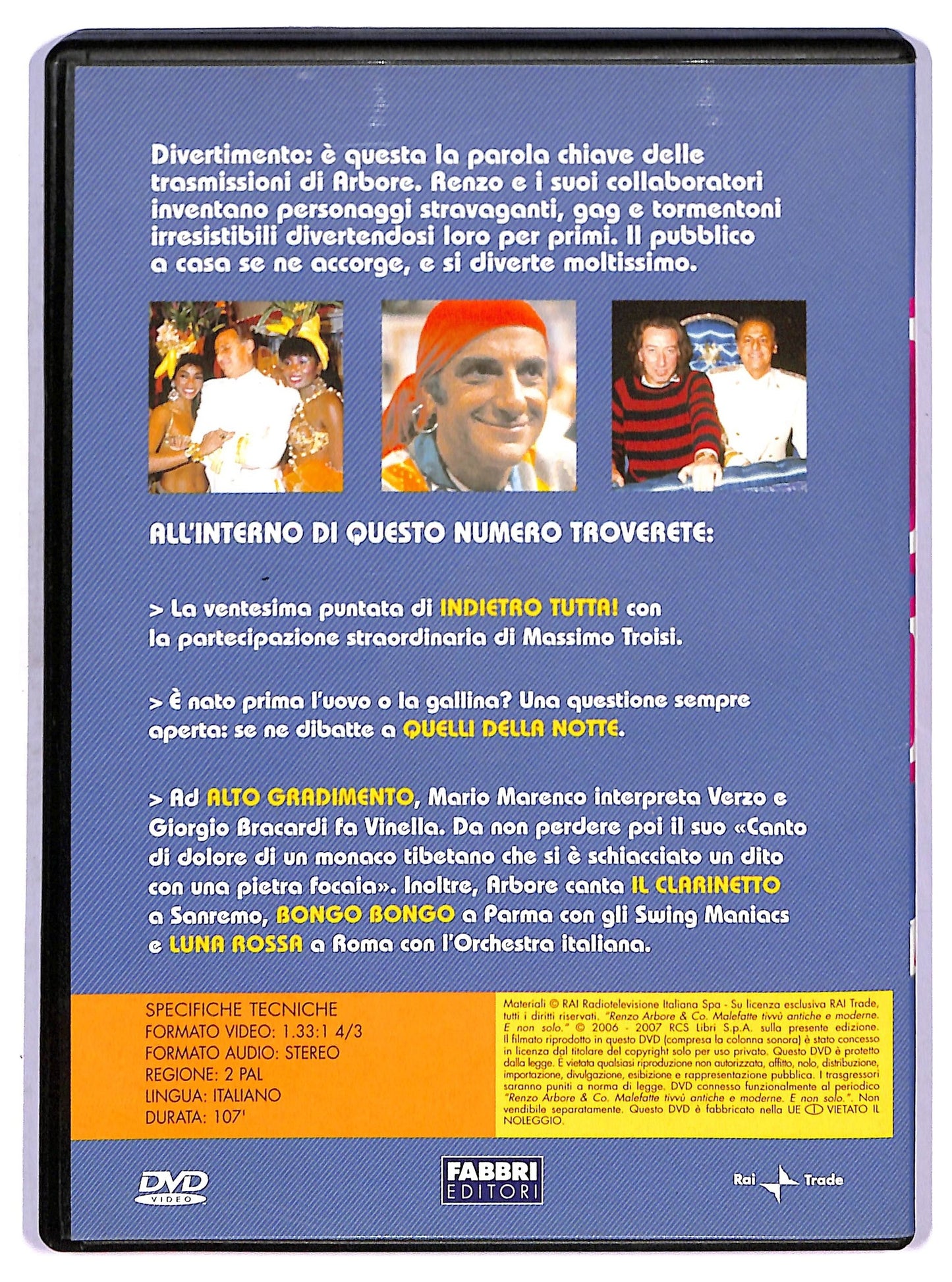 EBOND Renzo Arbore & Co - la ventesima puntata di indietro tutta EDITORIALE DVD D754429