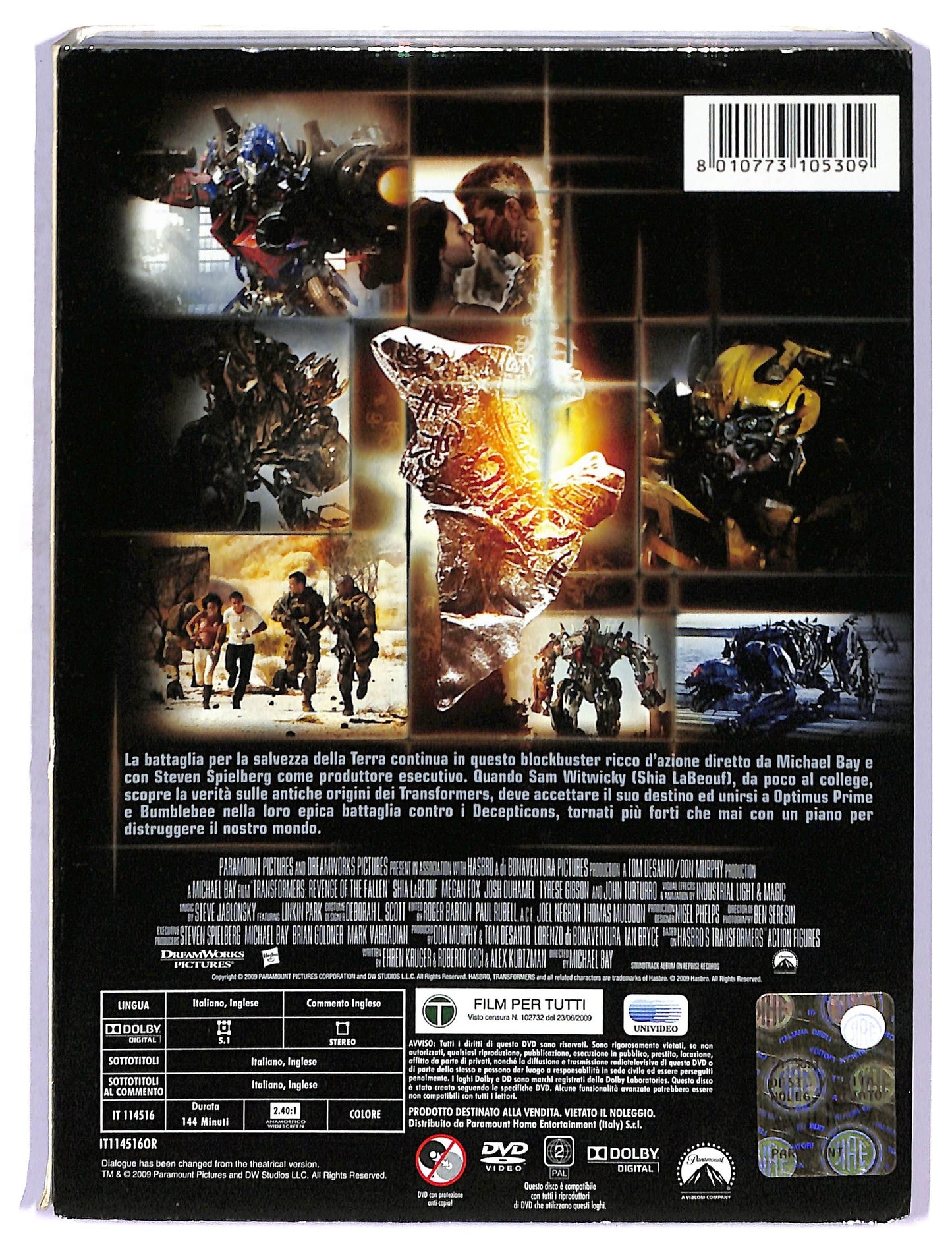 EBOND Transformers - La Vendetta Del Caduto DVD D754445
