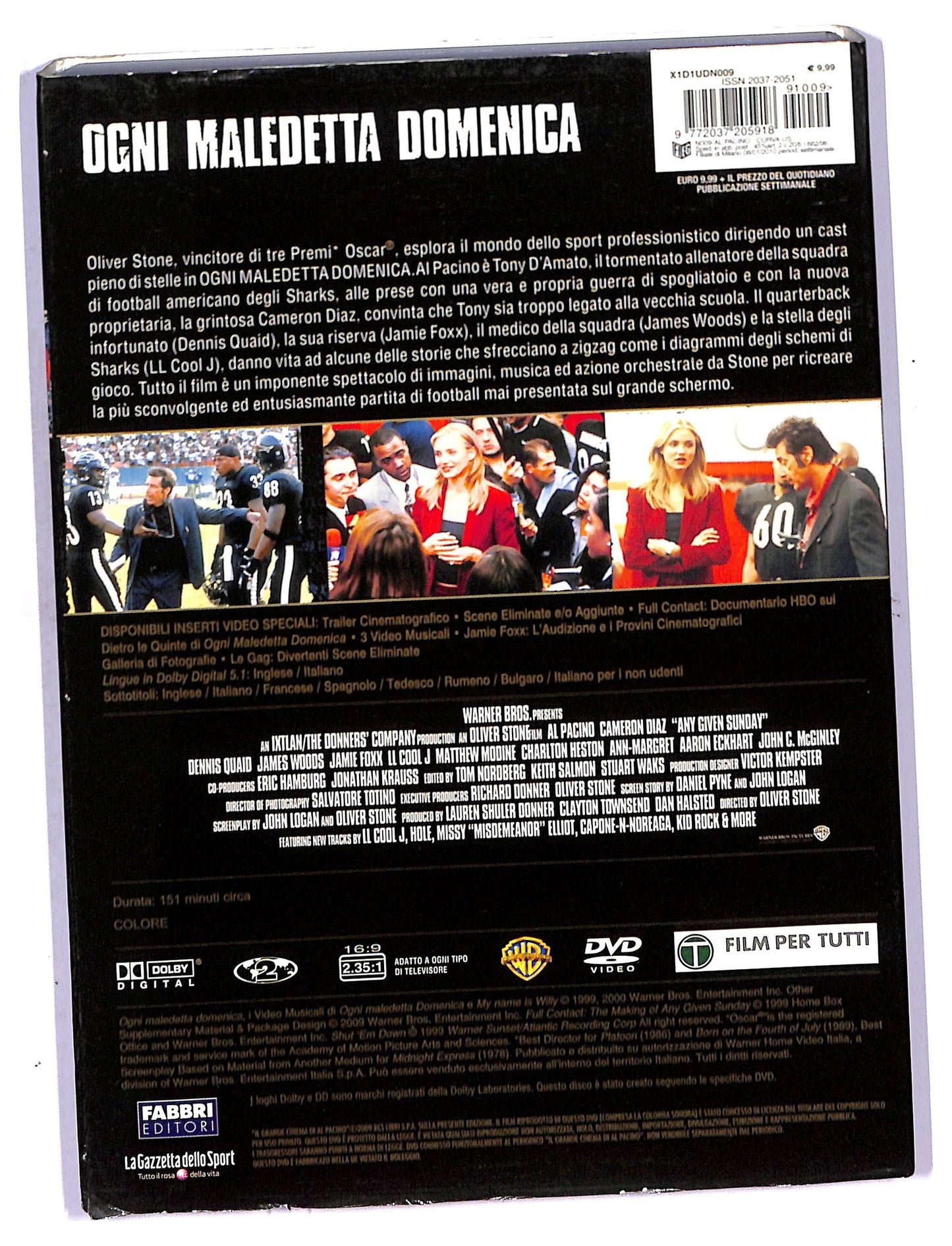 EBOND Ogni maledetta domenica - il grande cinema di al pacino EDITORIALE DVD D754505