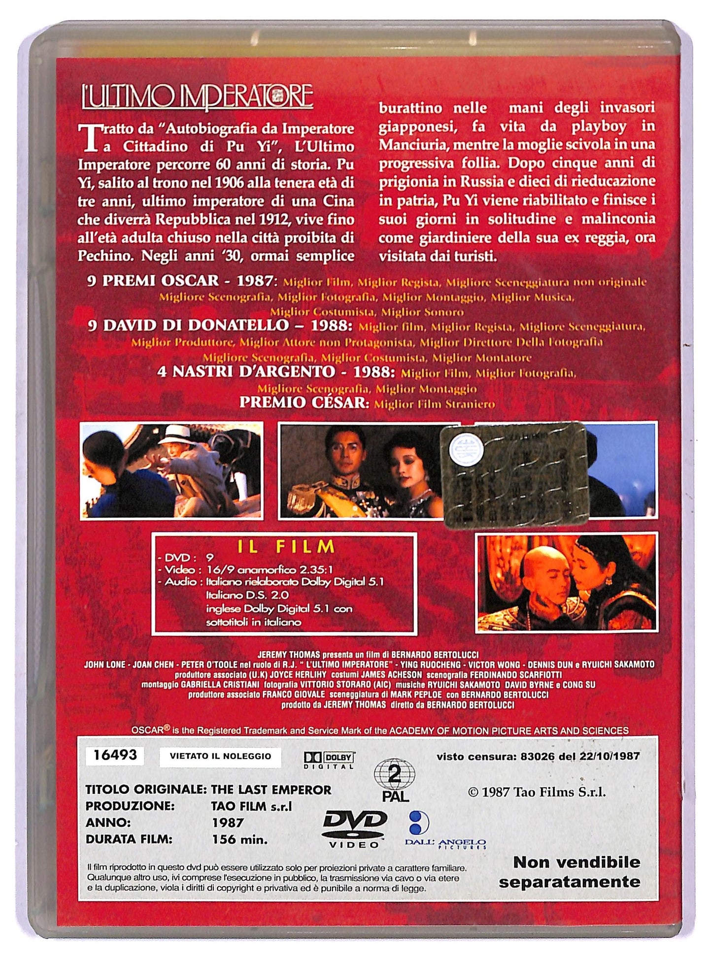 EBOND L'ultimo imperatore EDITORIALE DVD D754546