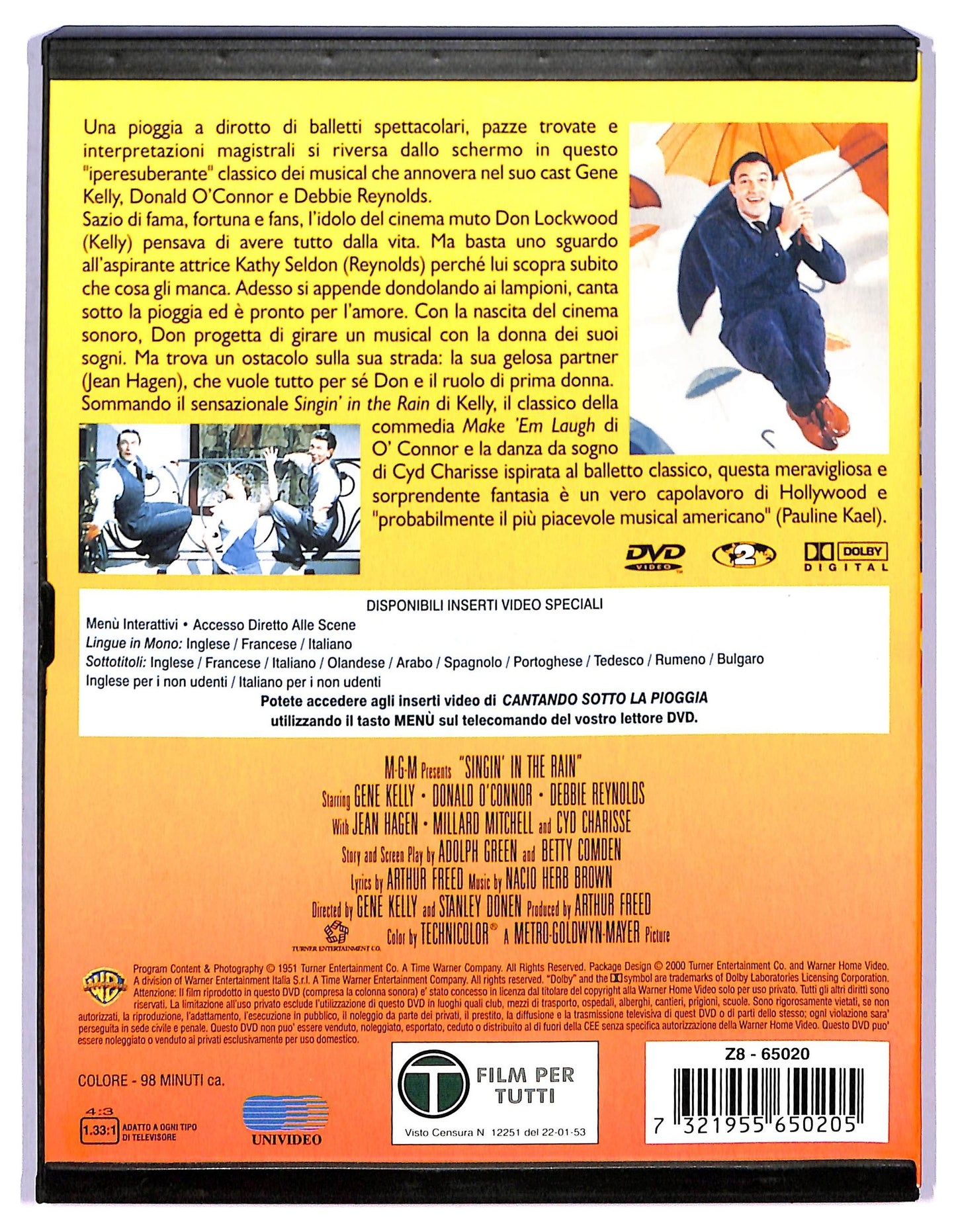 EBOND Cantando sotto la pioggia SNAPPER DVD D754561