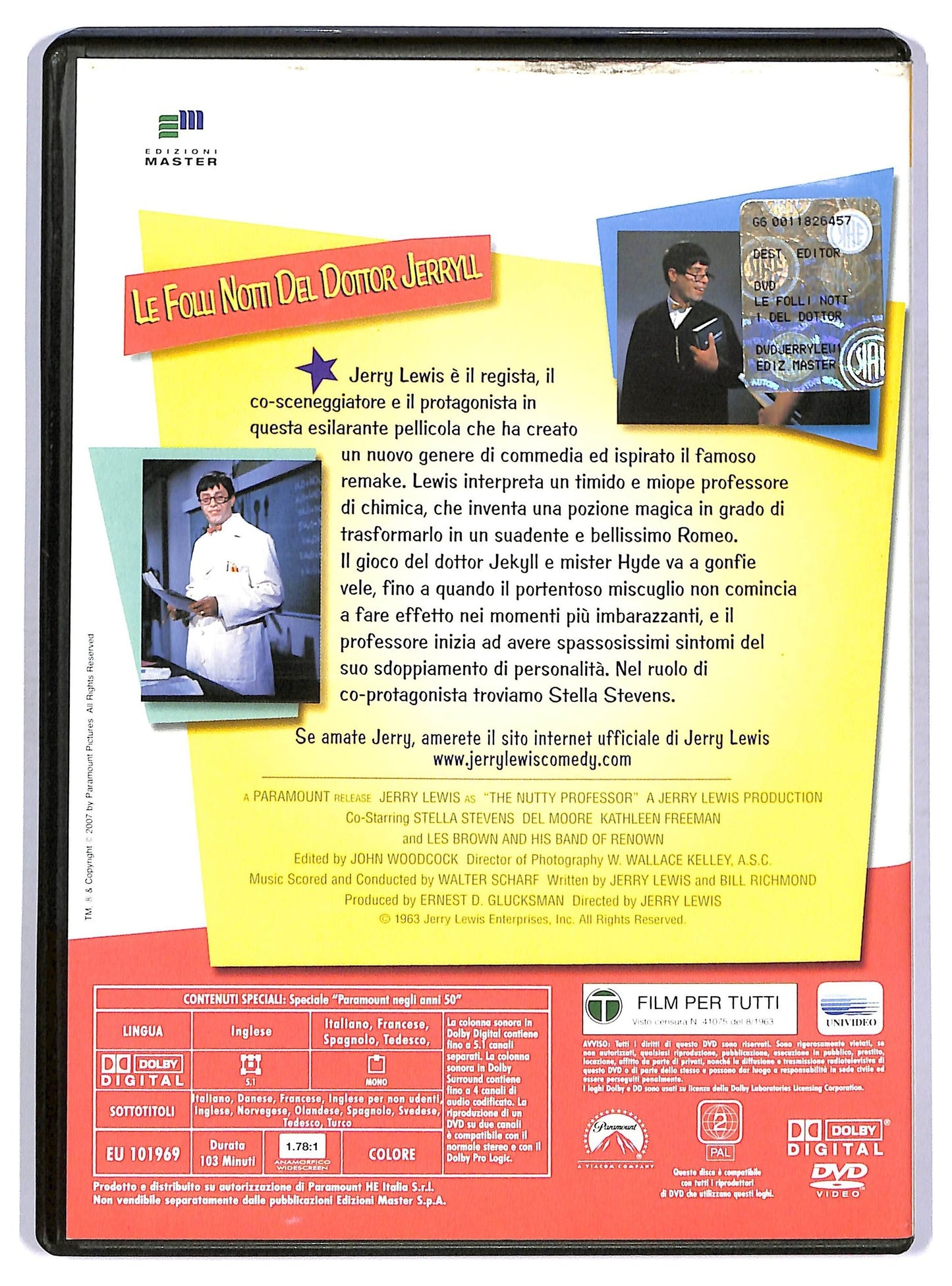 EBOND Le Folli Notti del Dottor Jerryll EDITORIALE DVD D754644