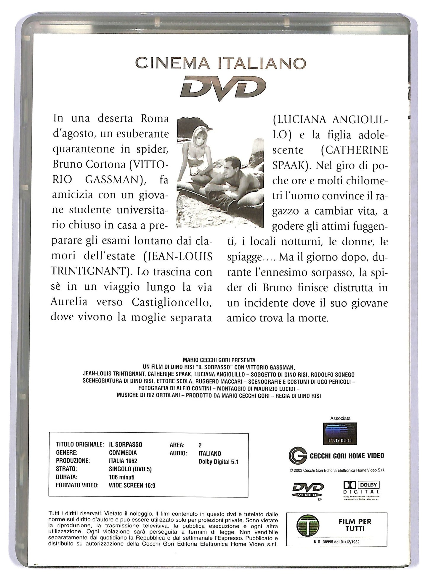 EBOND Il sorpasso EDITORIALE DVD D754652