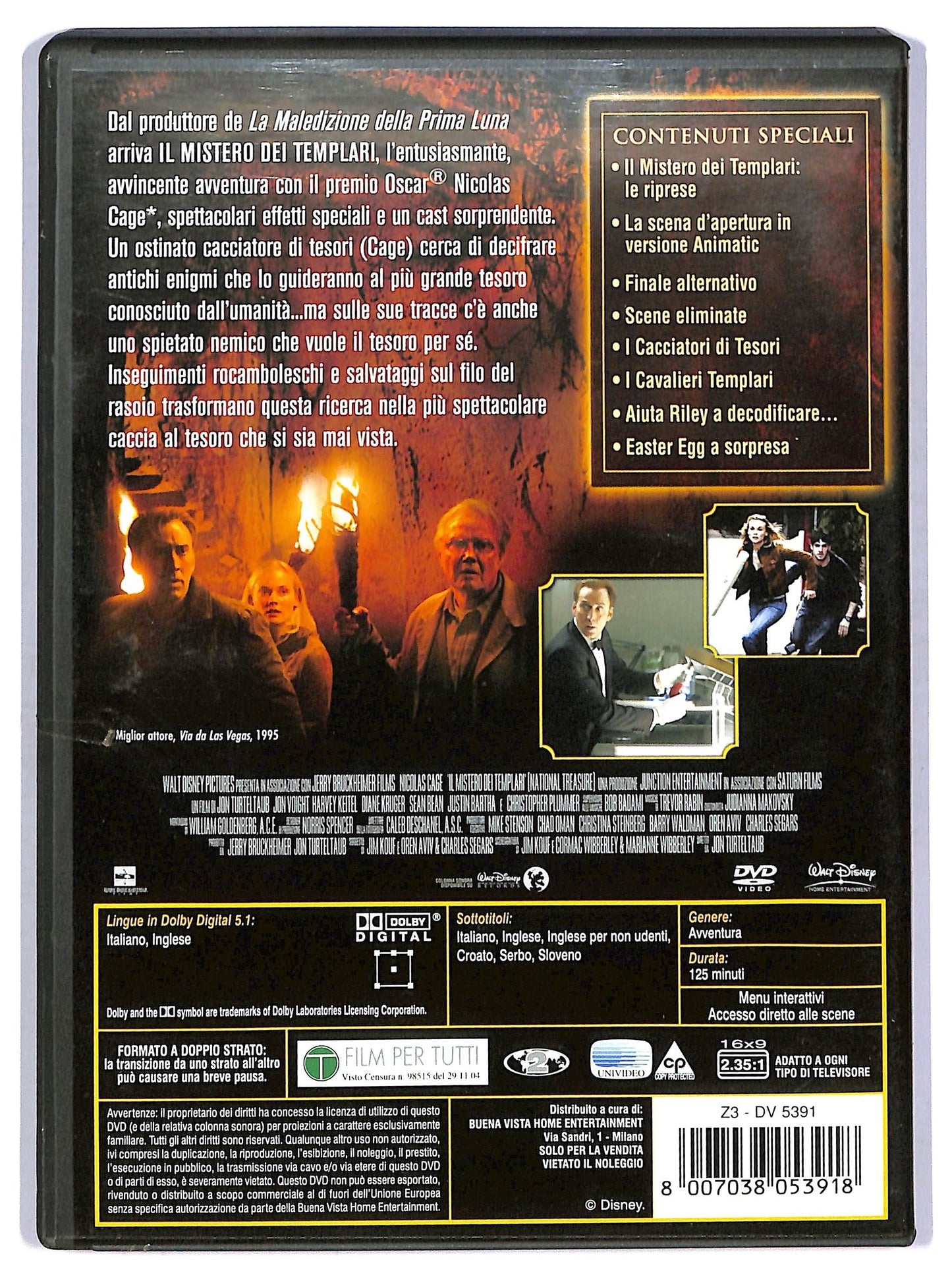 EBOND Il mistero dei Templari - National Treasure DVD D754714