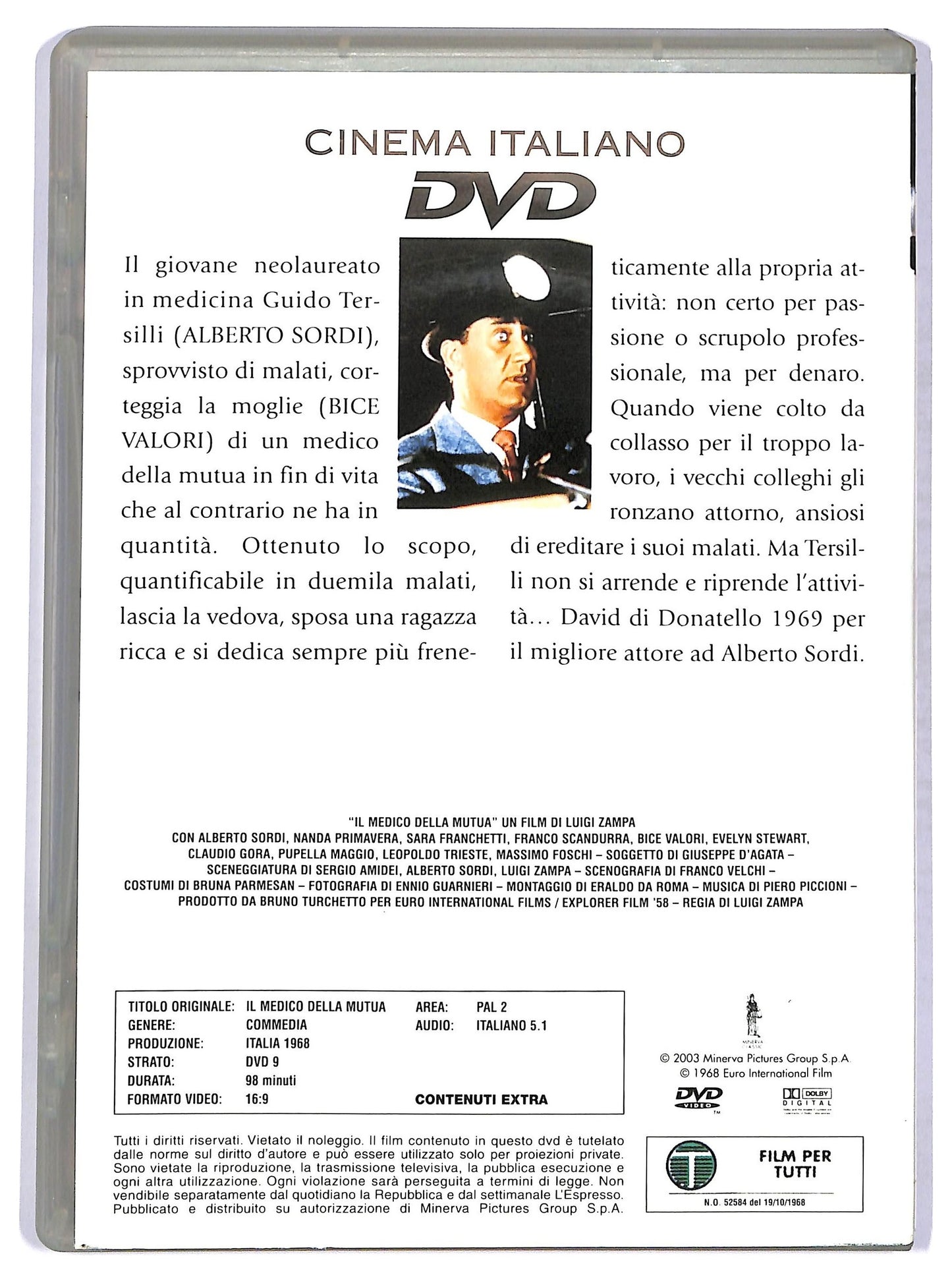 EBOND Il medico della mutua EDITORIALE DVD D754725