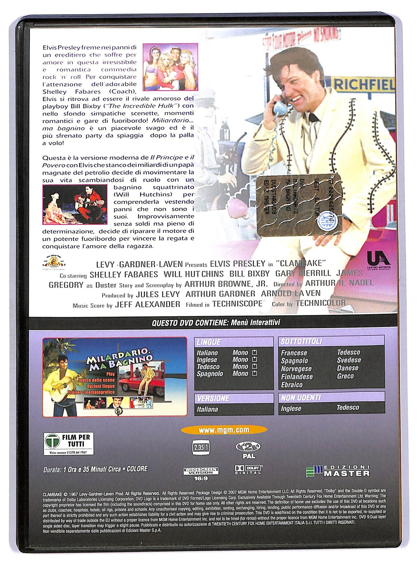 EBOND Miliardario... ma bagnino DVD EDITORIALE D754746