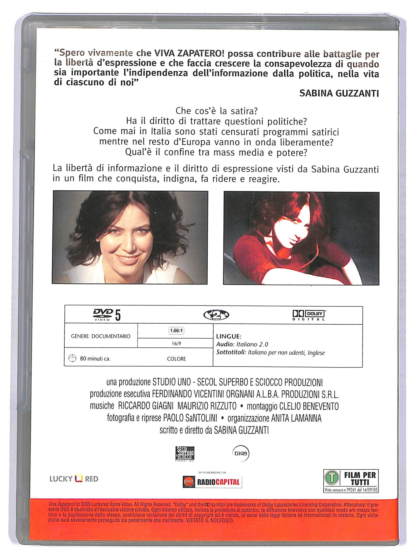 EBOND Viva zapatero! EDITORIALE DVD D754810